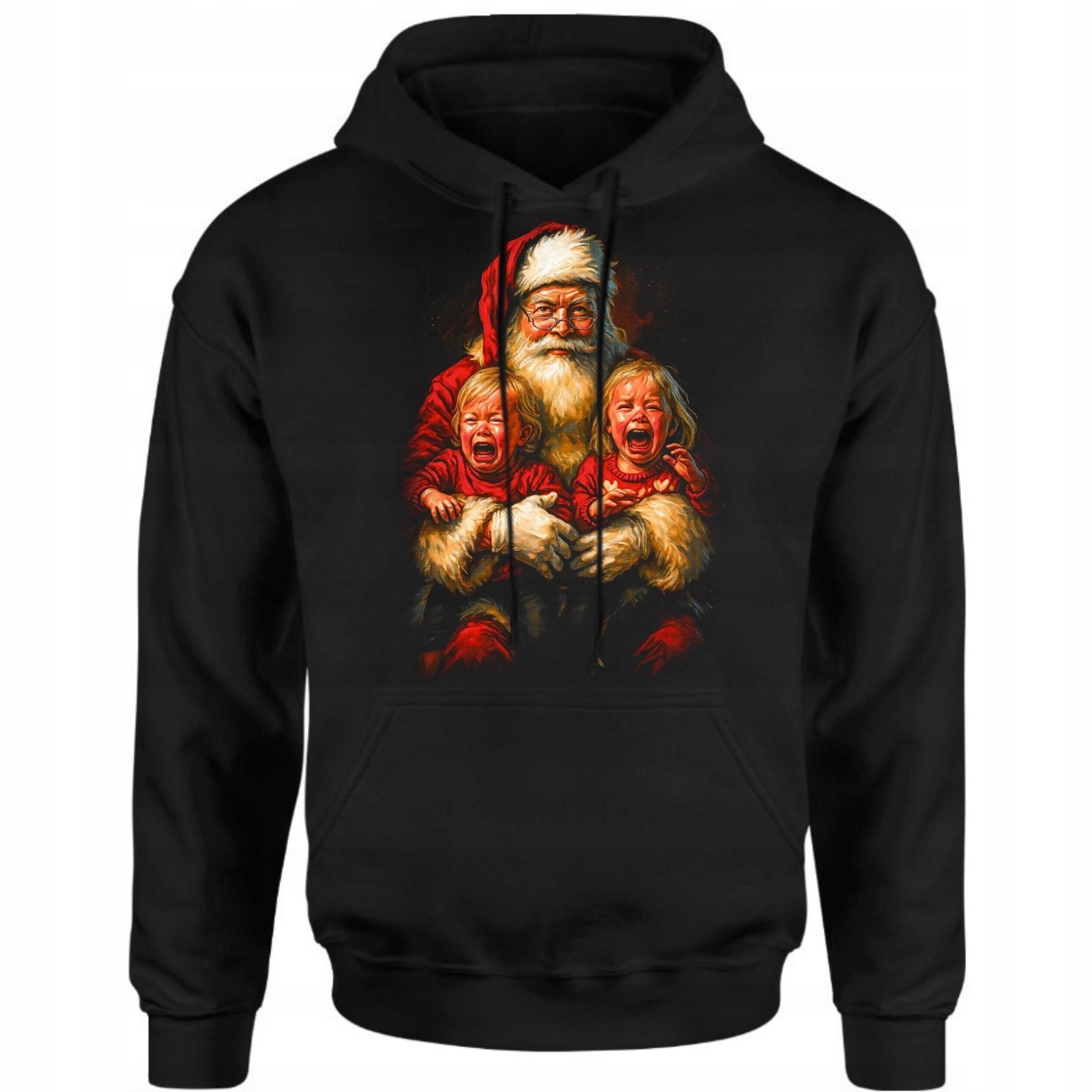 Mikina Vánoční pánská Mikuláš Děti Zábavný 3D potisk Dárek Bavlna M