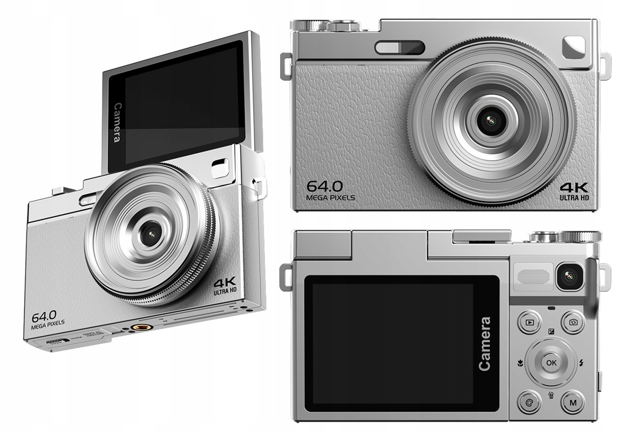 Digitální fotoaparát Xrec C77 64MP 4K 16x Zoom Otočný LCD displej 2,88"