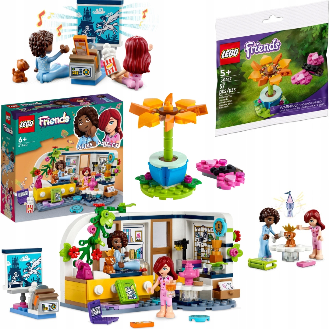 Lego Friends Sada 41740 Aliyin Pokoj Dárek Lego 30417 Zahradní Květina