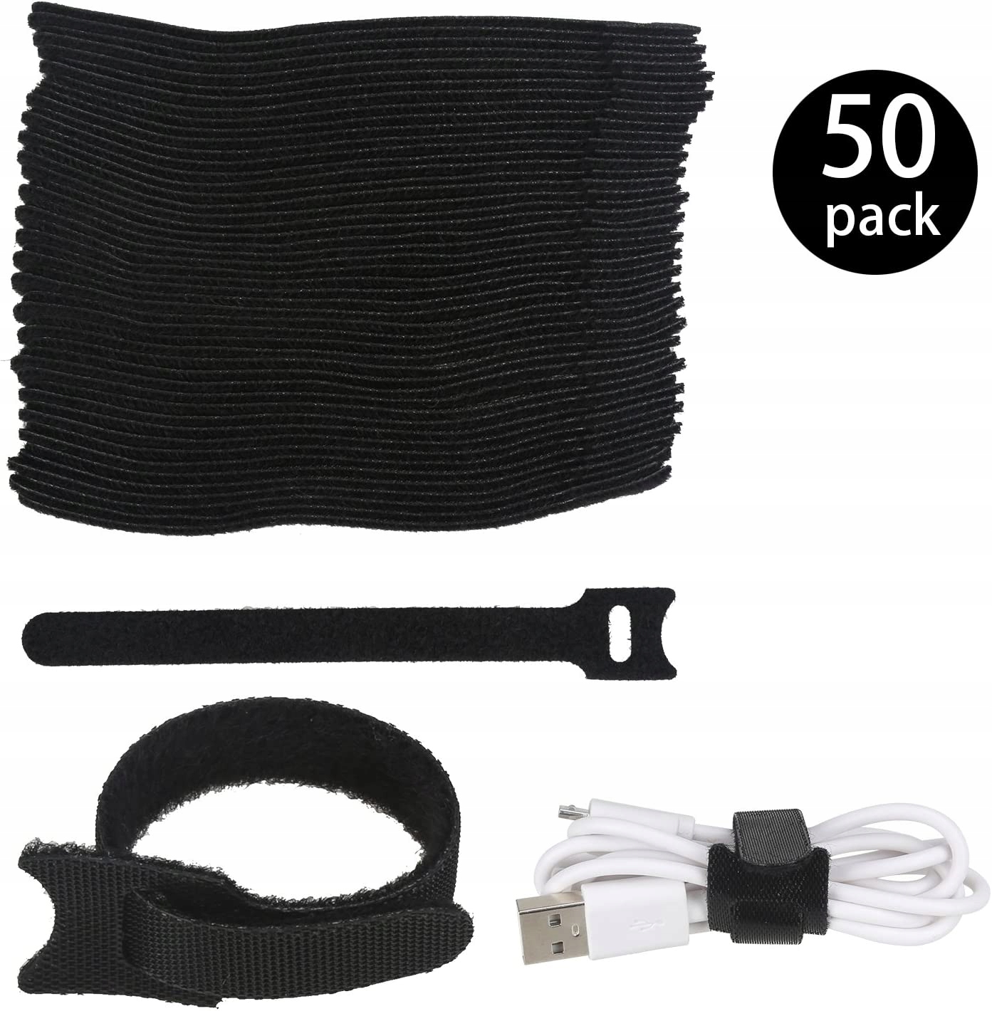 Zestaw Rzep opaska tunel maskownicza kabli klips Marka Inna