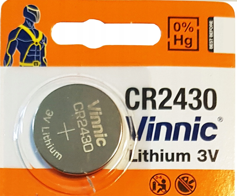 

1 X Bateria litowa Vinnic 3V Cr 2430