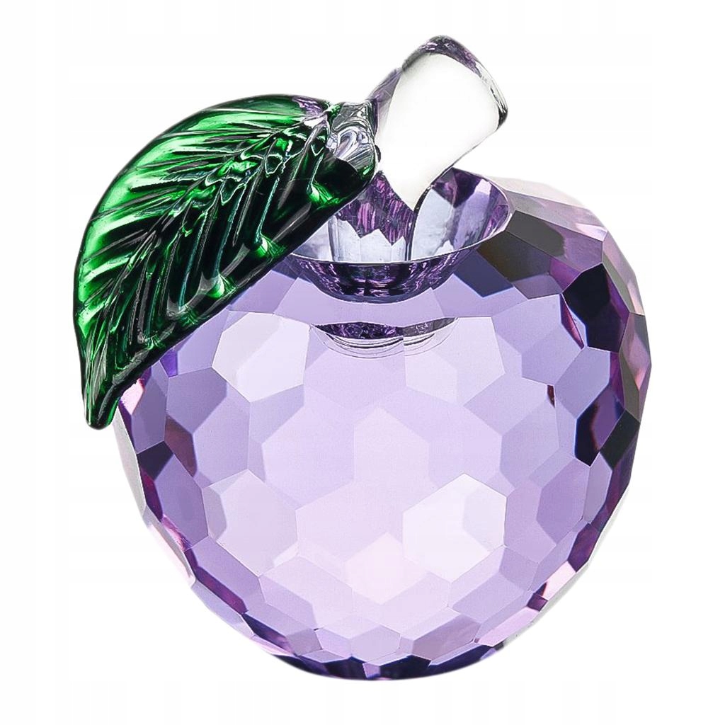 kolorowe jabłka z kryształu,odcienie fioletowego Wysokość produktu 0 cm