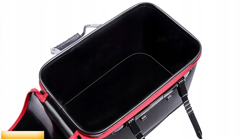 WIADRO WĘDKARSKIE SKŁADANE POJEMNIK TORBA NA RYBY Kolor dominujący odcienie zieleni