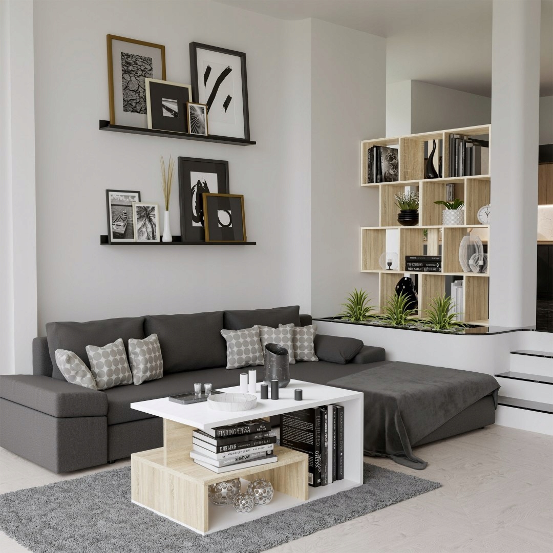 REGAŁ OTWARTY STOJĄCY PÓŁKA FIESTA 4P DĄB SONOMA Kolekcja FIESTA 4P