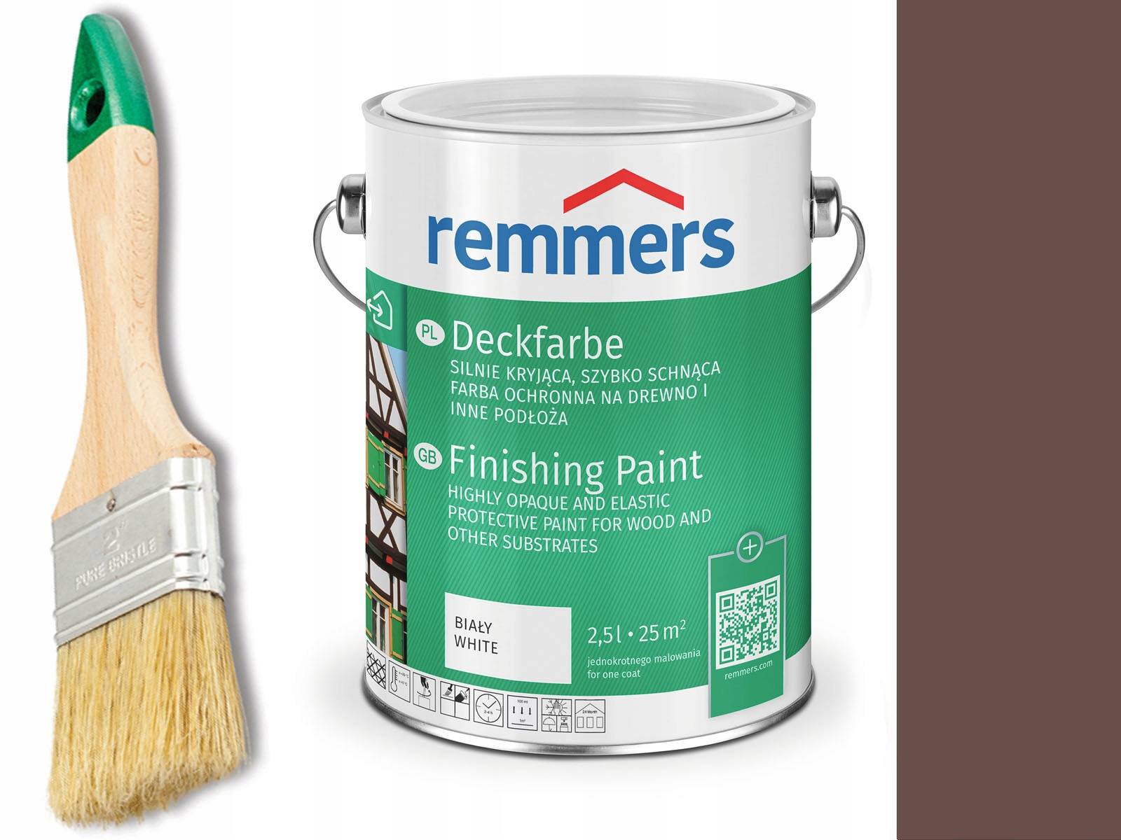 Remmers Farba do drzwi mebli ocynk Orzechowy 2,5 L