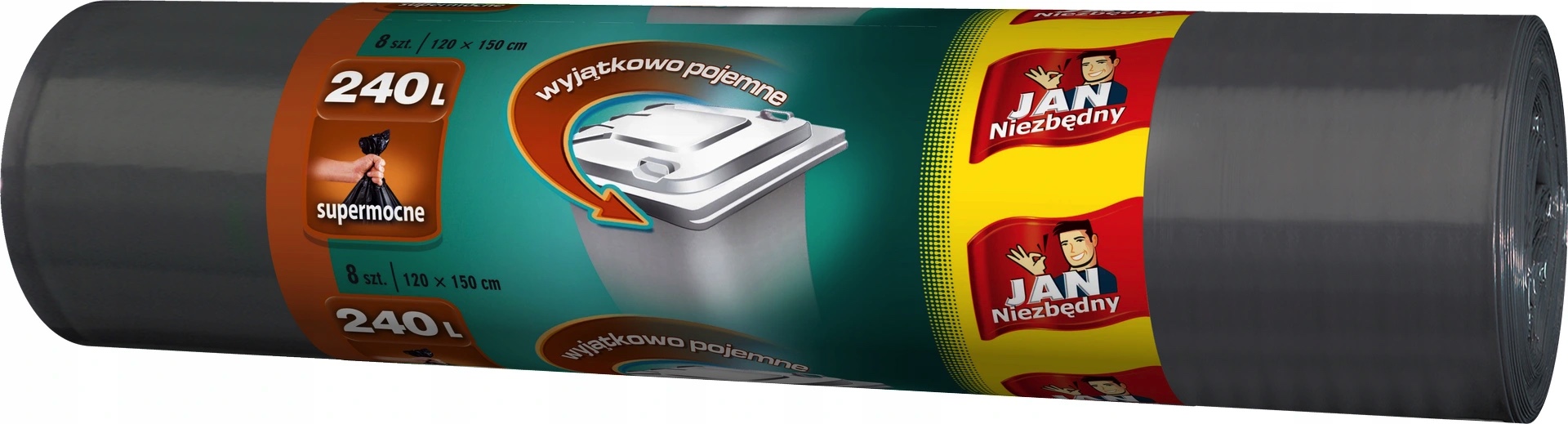 

Worki na Śmieci Jan Niezbędny 240l 8 szt mocne
