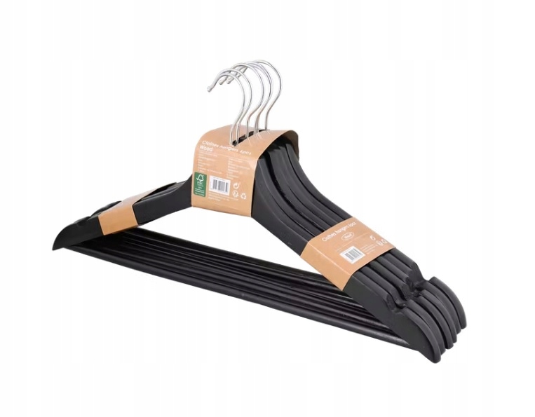 Wieszak Wieszaki na ubrania 6 SZTUK 3 KOLORY Głębokość mebla 44.5 cm