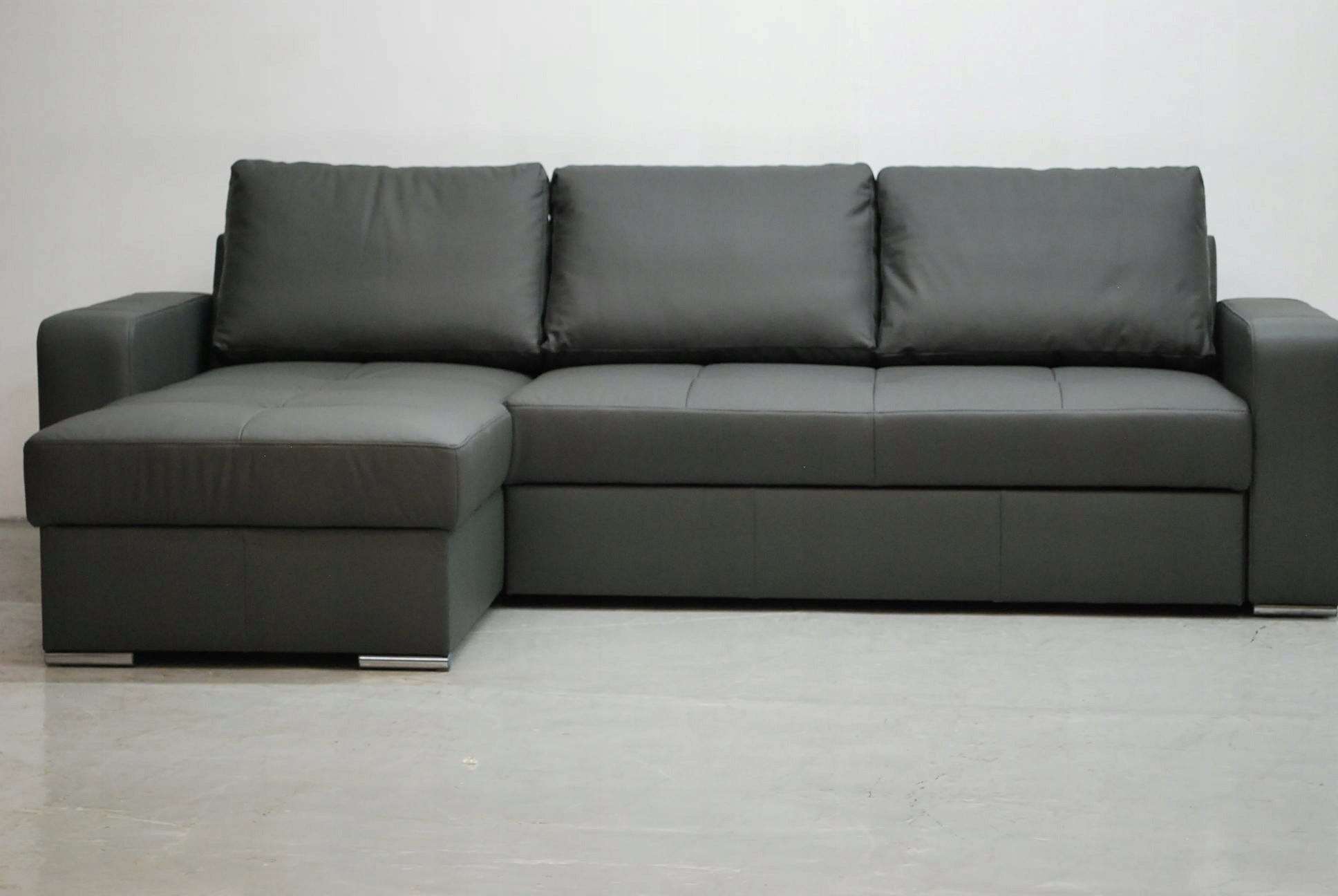 NCT SKÓRA NATURALNA narożnik funkcja spania pojemnik rogówka szara 6492 Kod producenta 6492