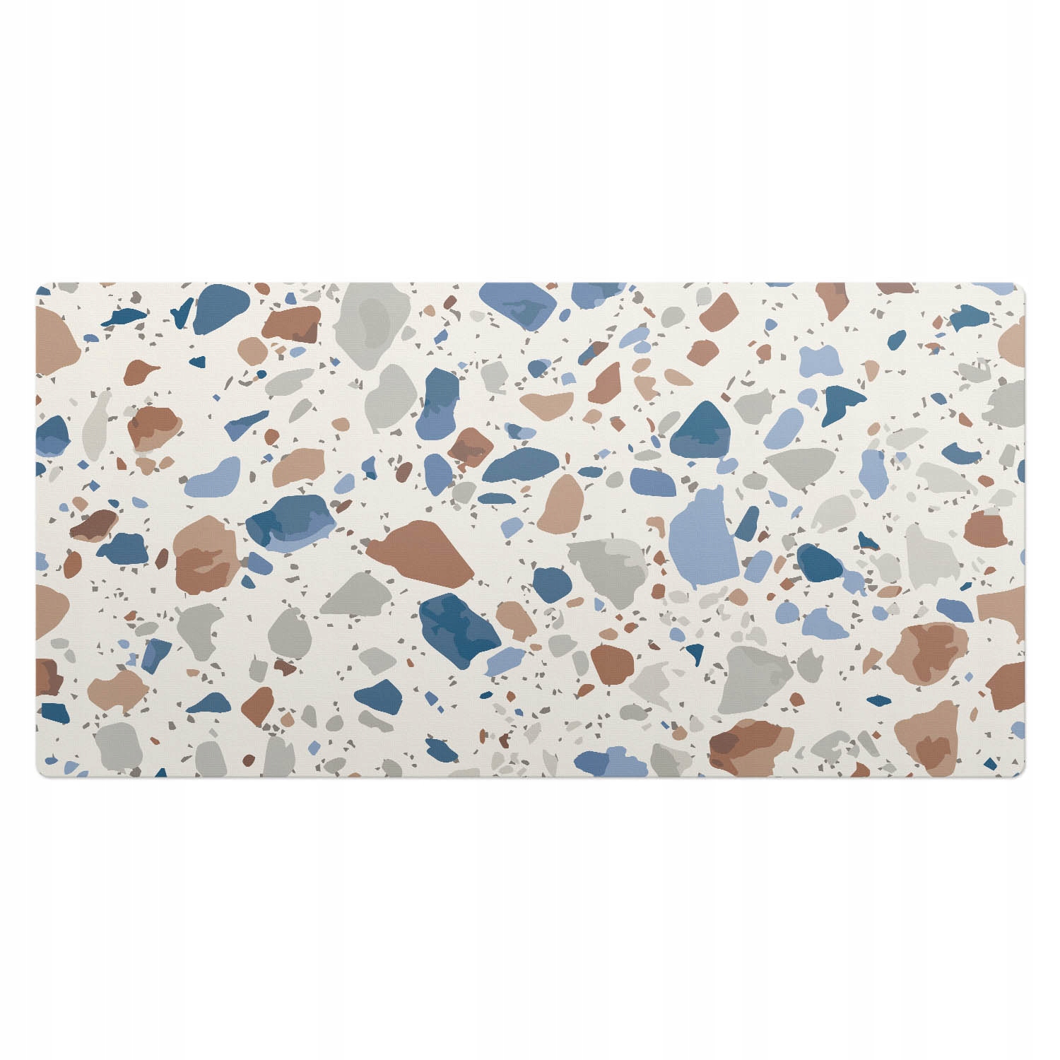 Antypoślizgowa podkładka na biurko do biura Terrazzo w pastelach 100x50 cm