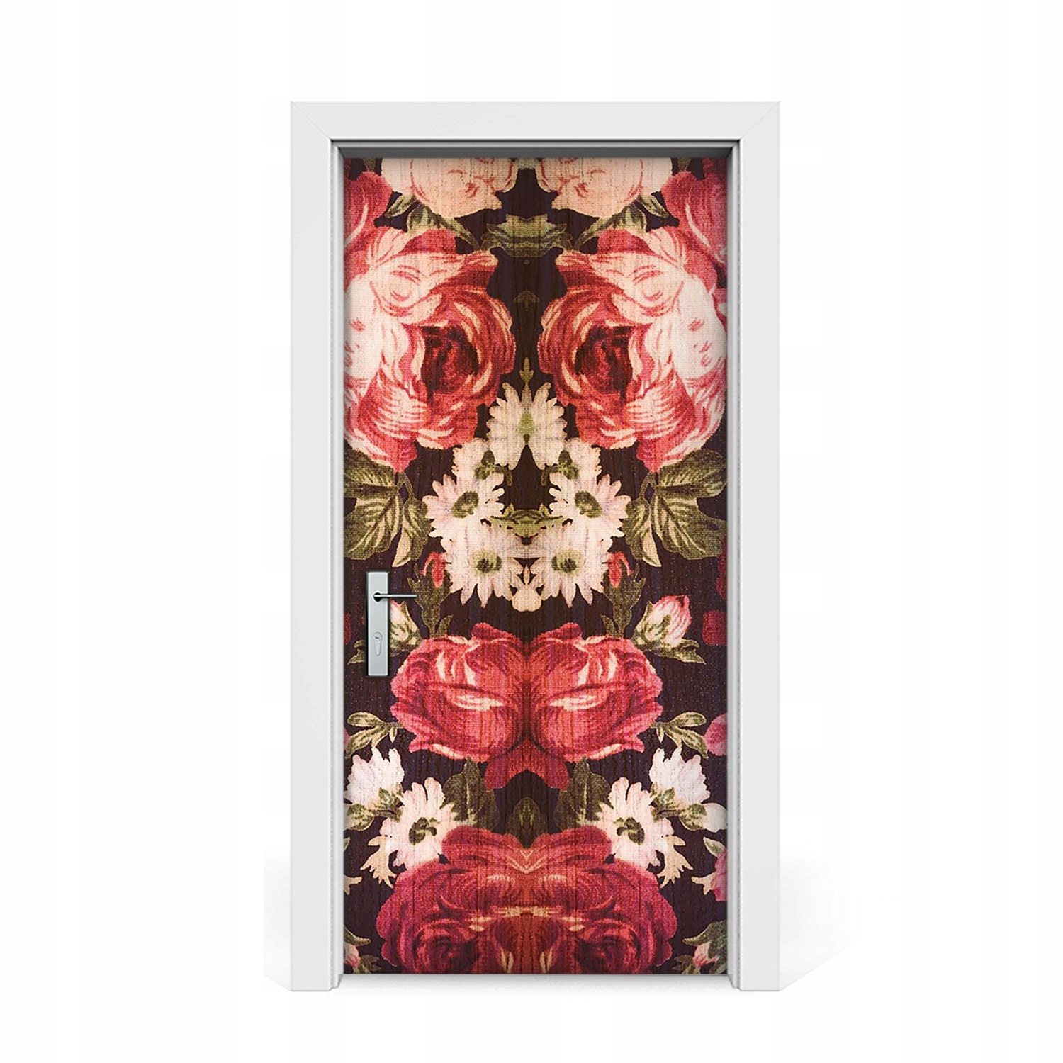 

Naklejka na drzwi Czerwone róże vintaga 95x205
