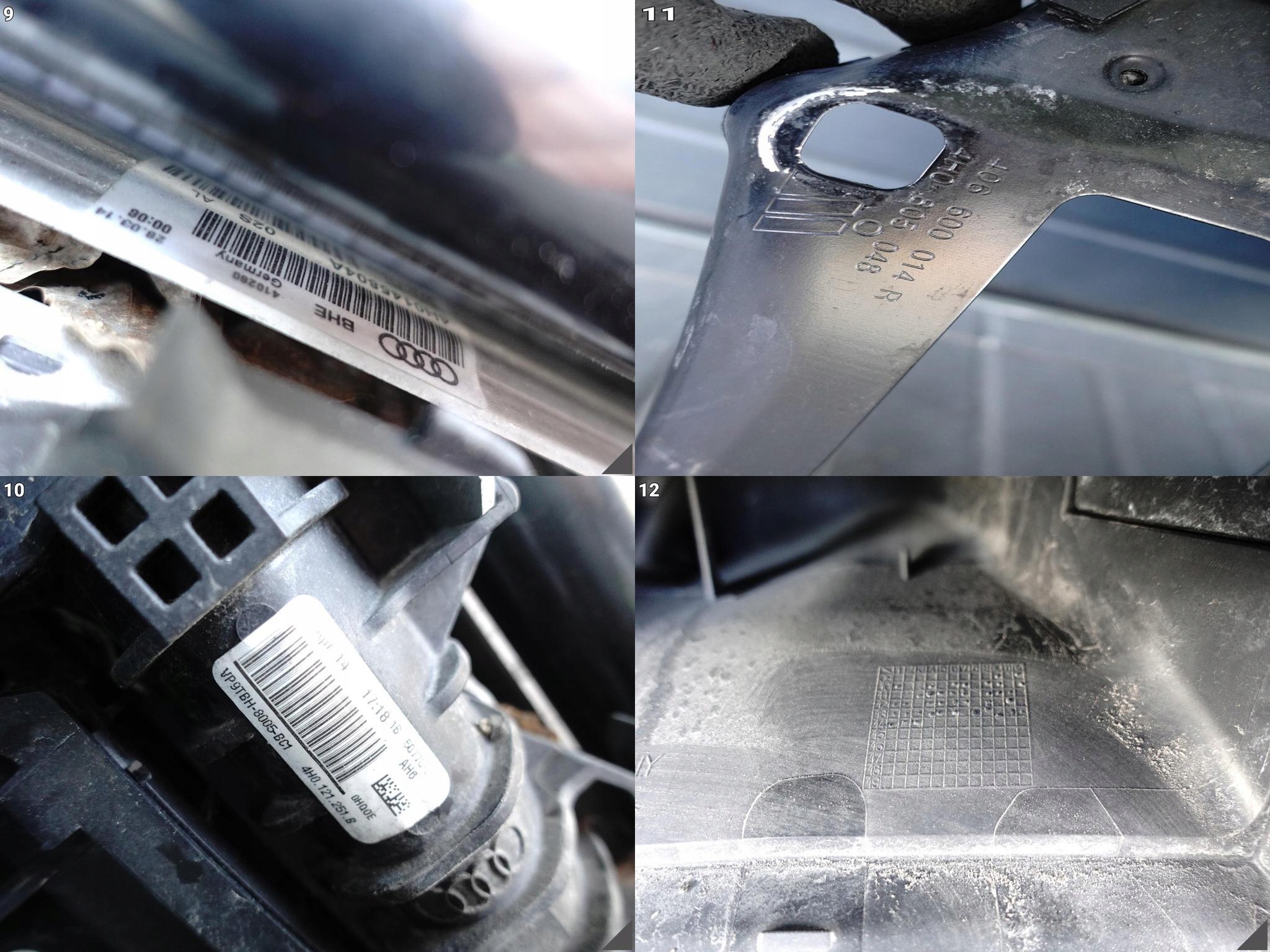 AUDI A8 S8 4H0 D4 LIFT 13-17 příčka, stěna chladiče ventilátor předek