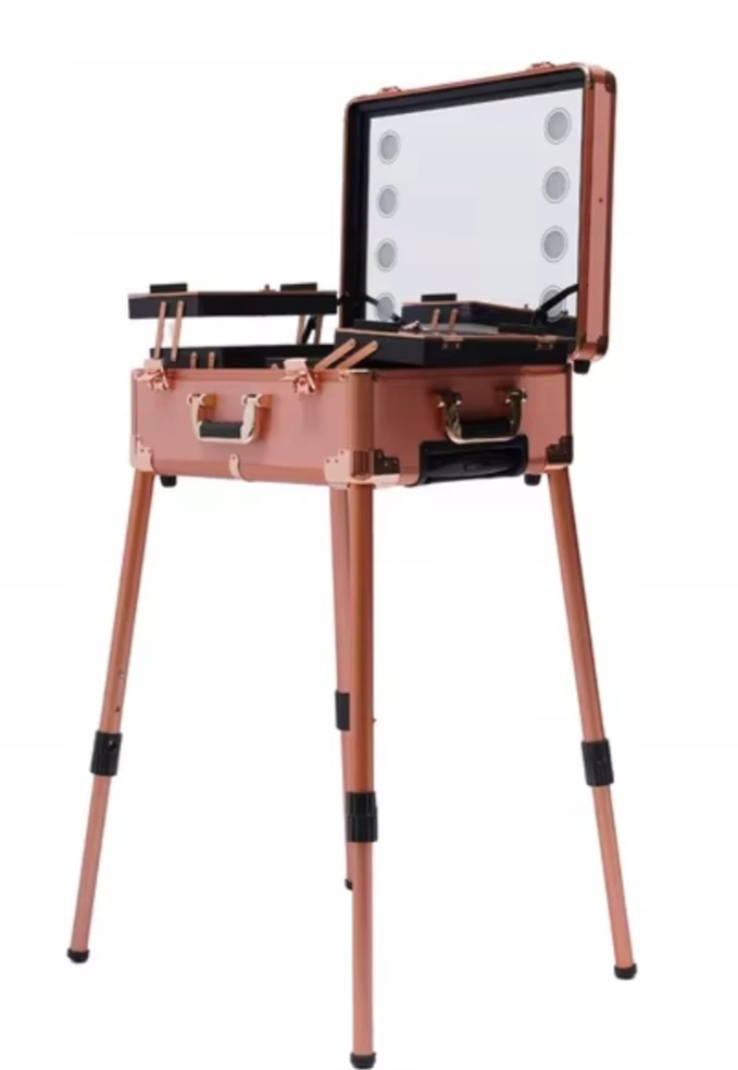 Pojízdní Kufřík Na Make-up S Led Zrcátkem