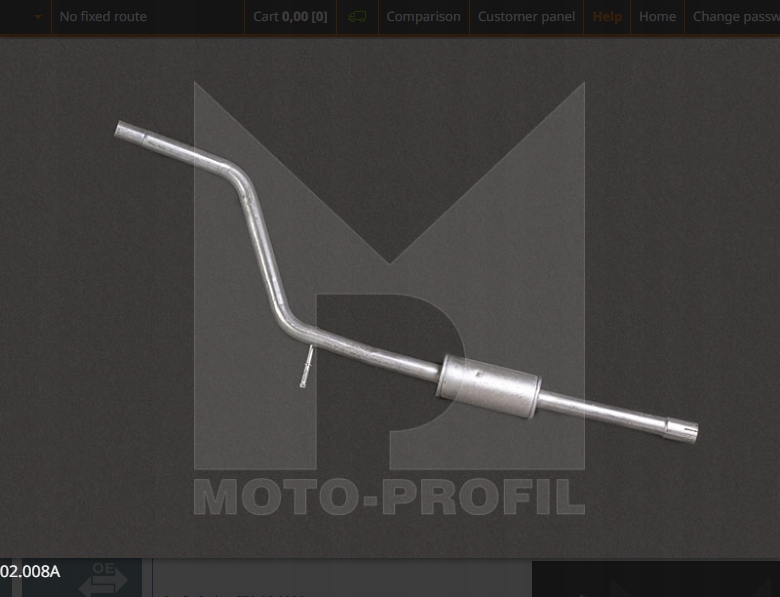 TŁUMIK ŚRODKOWY DACIA Producent części Izawit