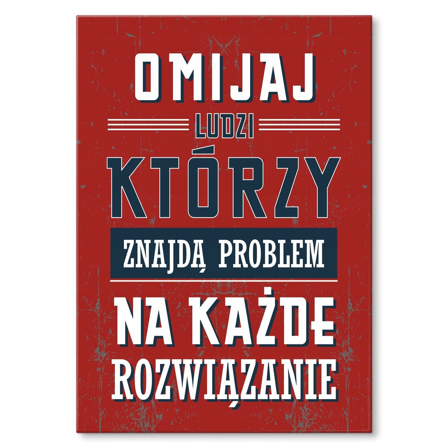 Kovový plakát obcházej lidi Šidítko Plech 30 x 42 cm Dárek