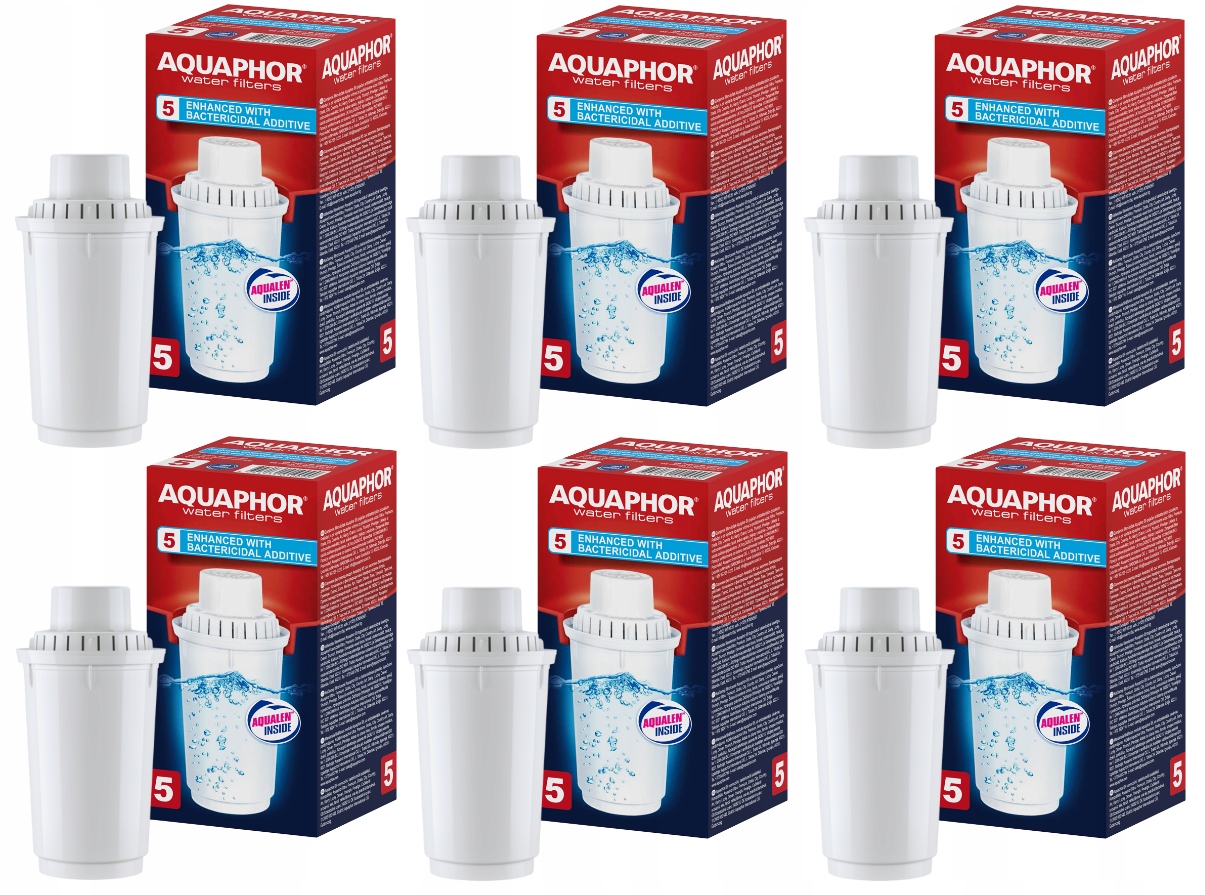 

6x Filtr do wody 300L Aquaphor wkład filtrujący B5