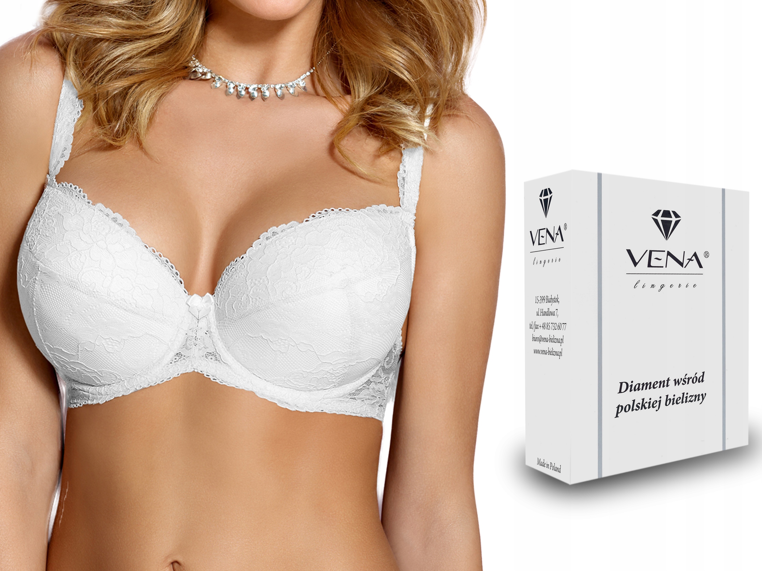 

Vena Biustonosz VB-1181 Push-up biały 70E