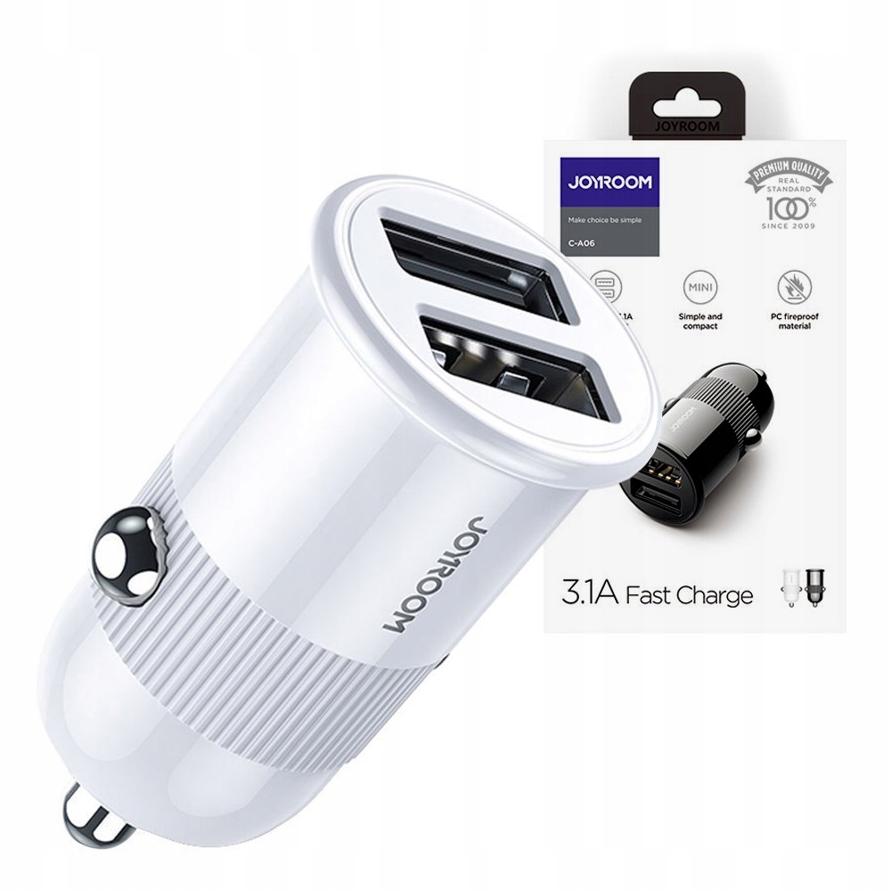 

Joyroom ładowarka samochodowa 2xUSB 3,1A
