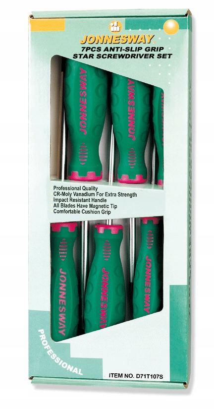 ZESTAW WKRĘTAKÓW TORX 7 SZT. /T10-T40/ JONNESWAY