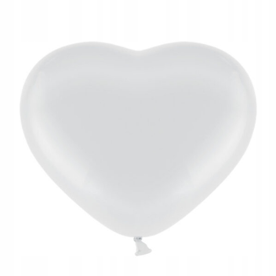 

Balony Serca 11' białe 6 sztuk