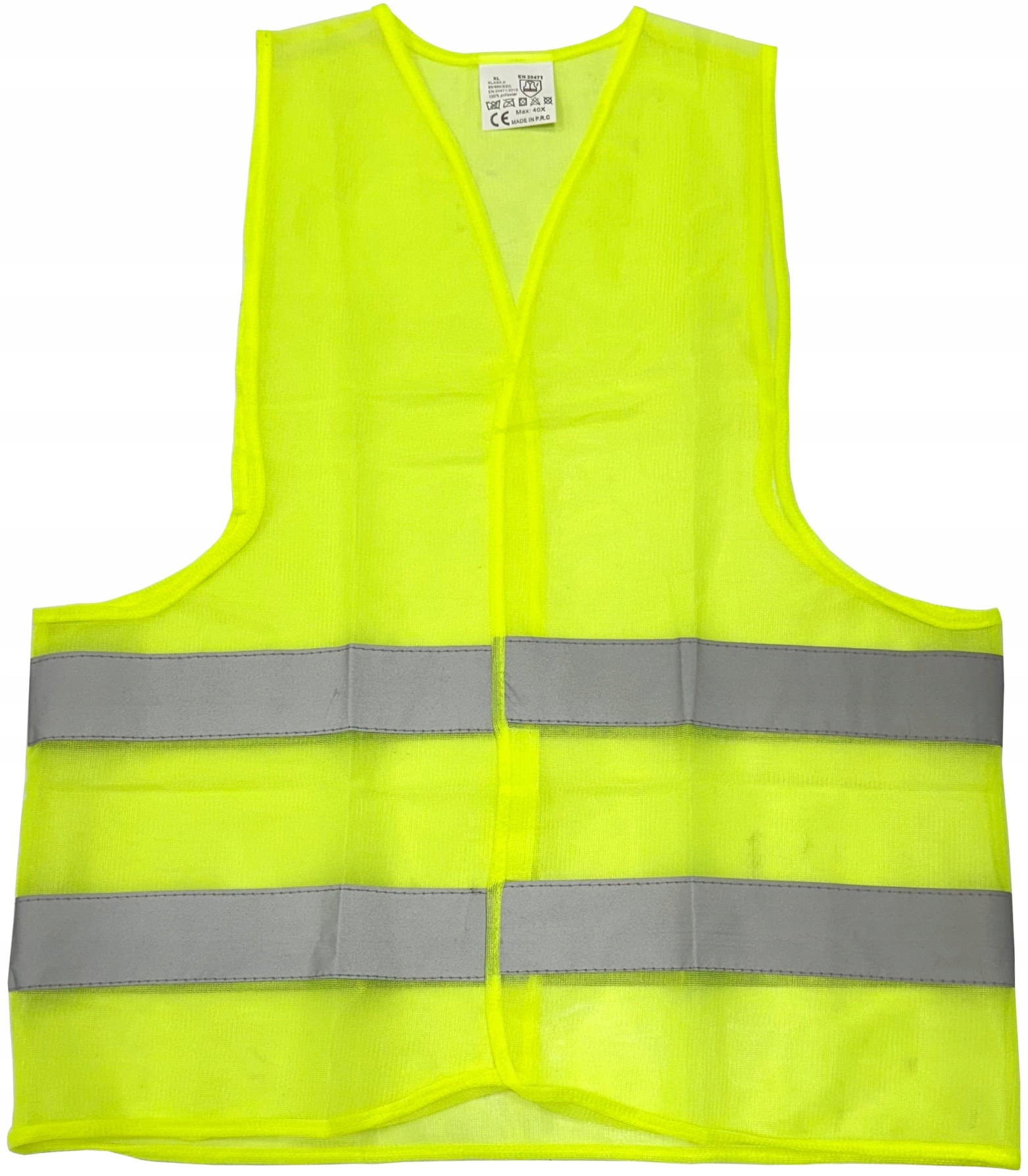 KAMIZELKA ODBLASKOWA OSTRZEGAWCZA DROGOWA ŻÓŁTA