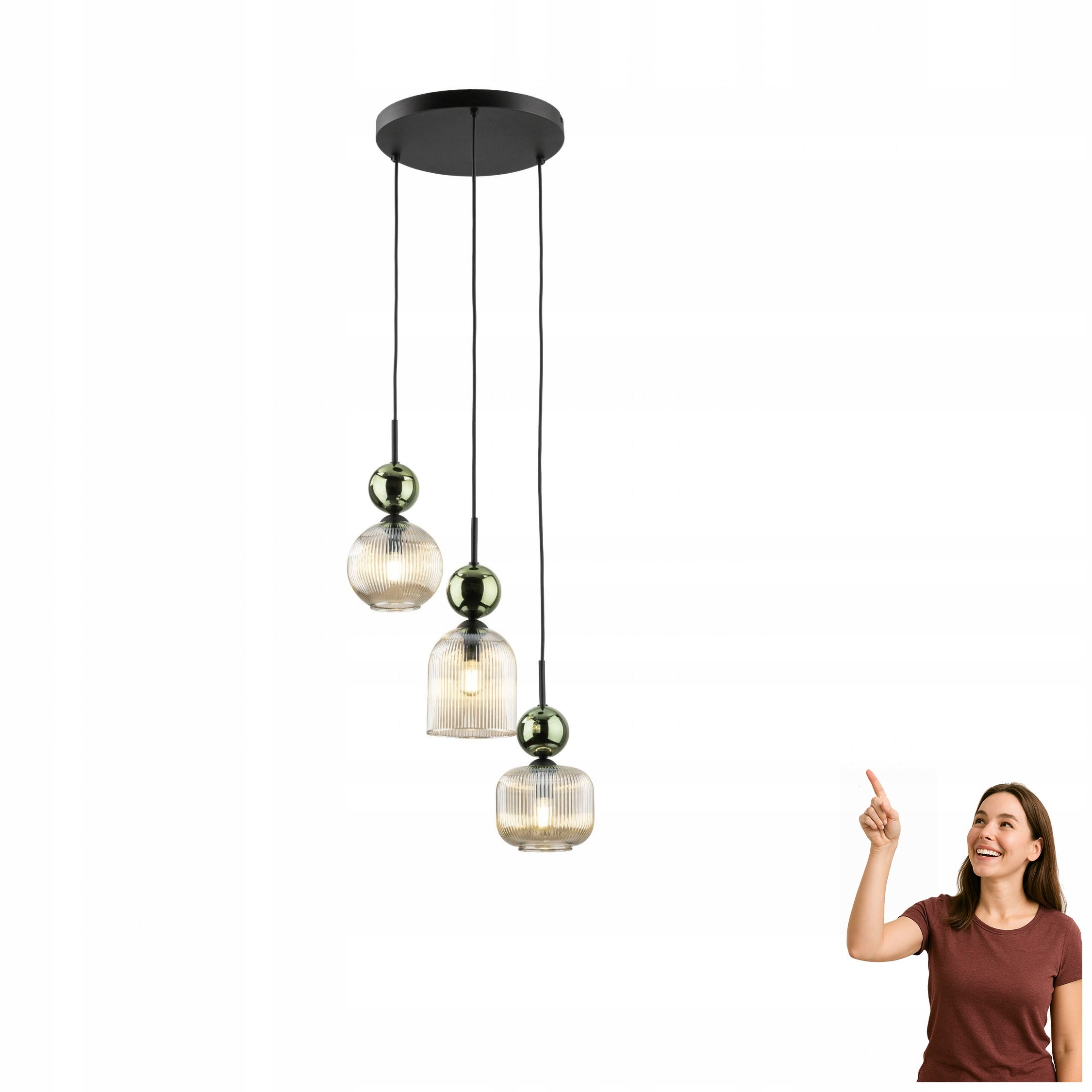 Závesná lampa Sophia Green Cognac 11148 Tk Lighting