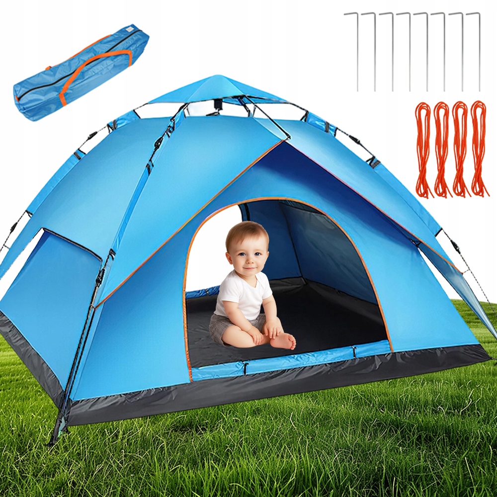 Stan pro 4 osoby, velký, automatický na kempování, pláž