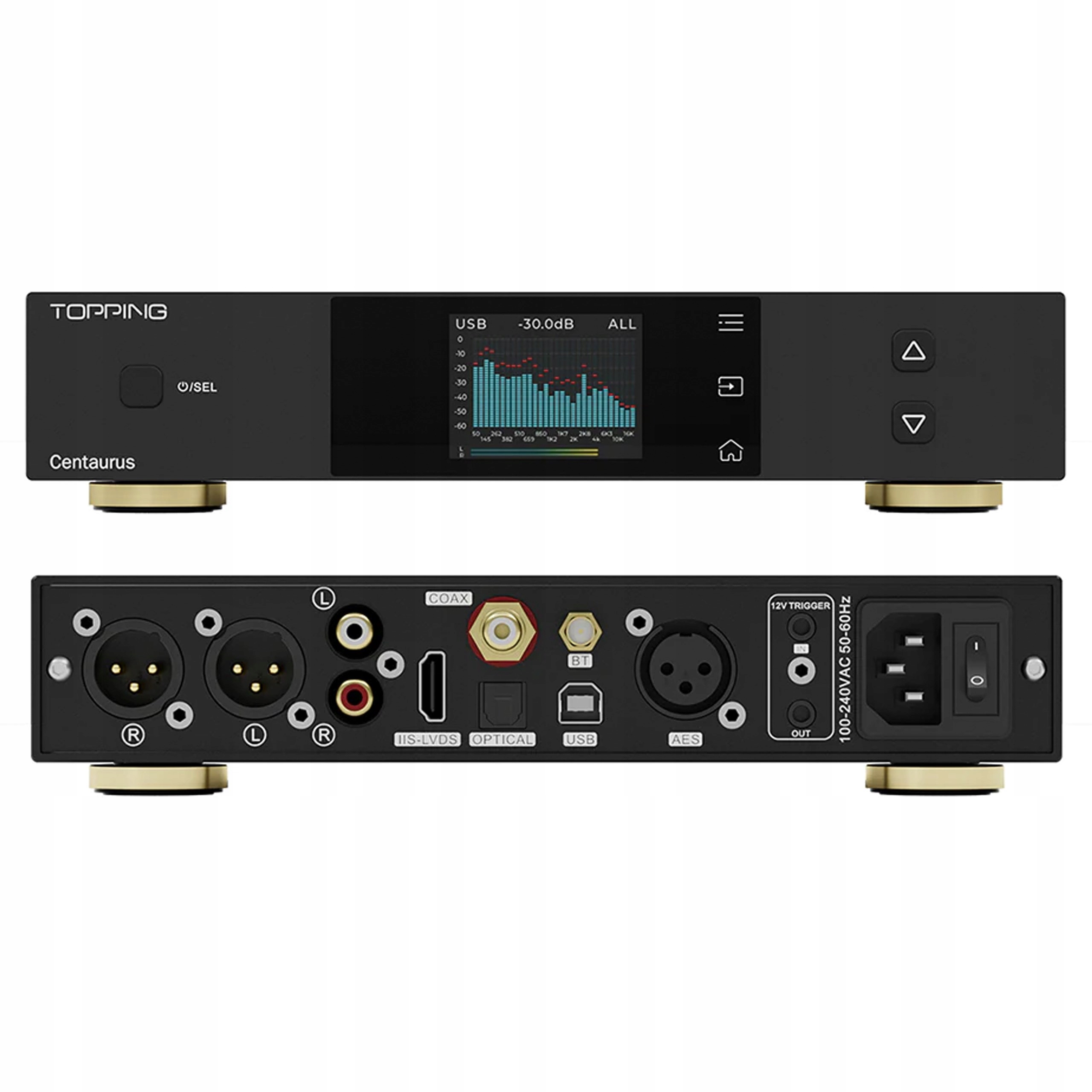 Topping Centaurus Przetwornik Dac R2R Zbalansowany Bluetooth 5.1 Czarny