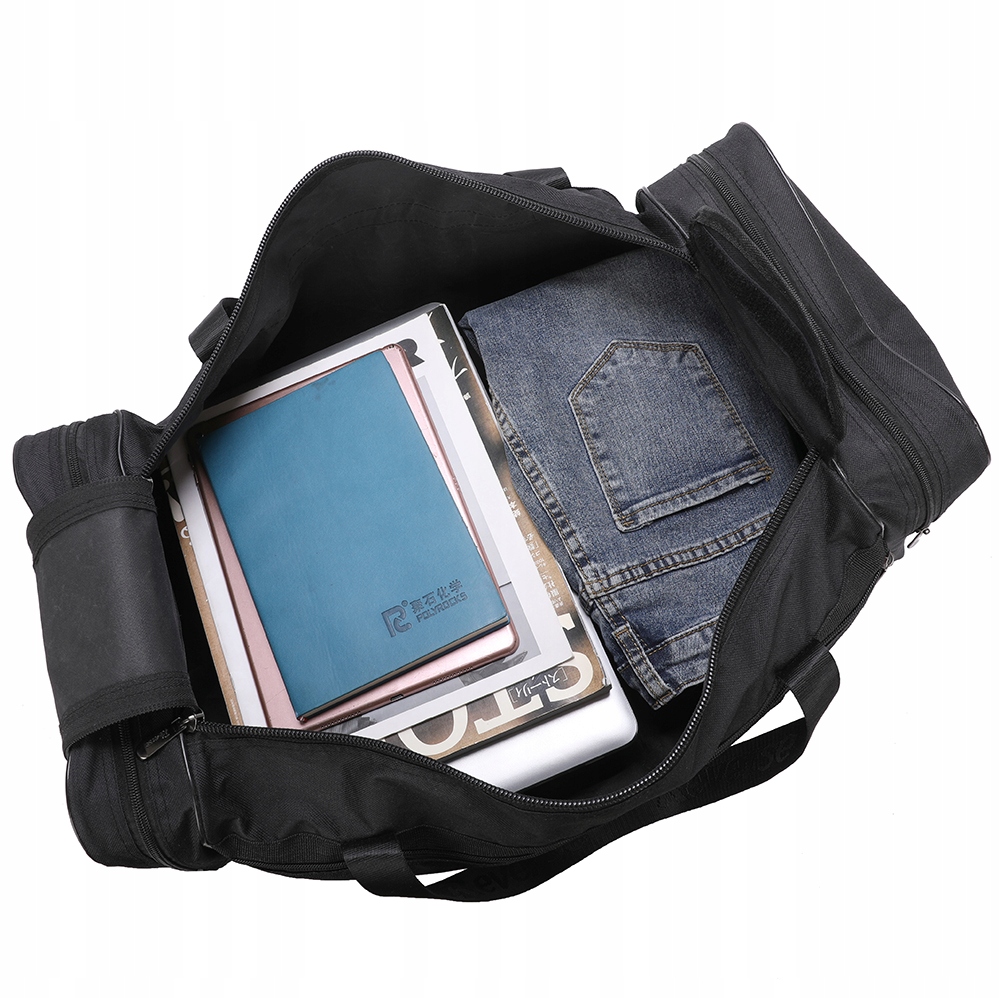 MOCNA TORBA PODRÓŻNA SPORTOWA Treningowa USB 100L Wzór dominujący bez wzoru