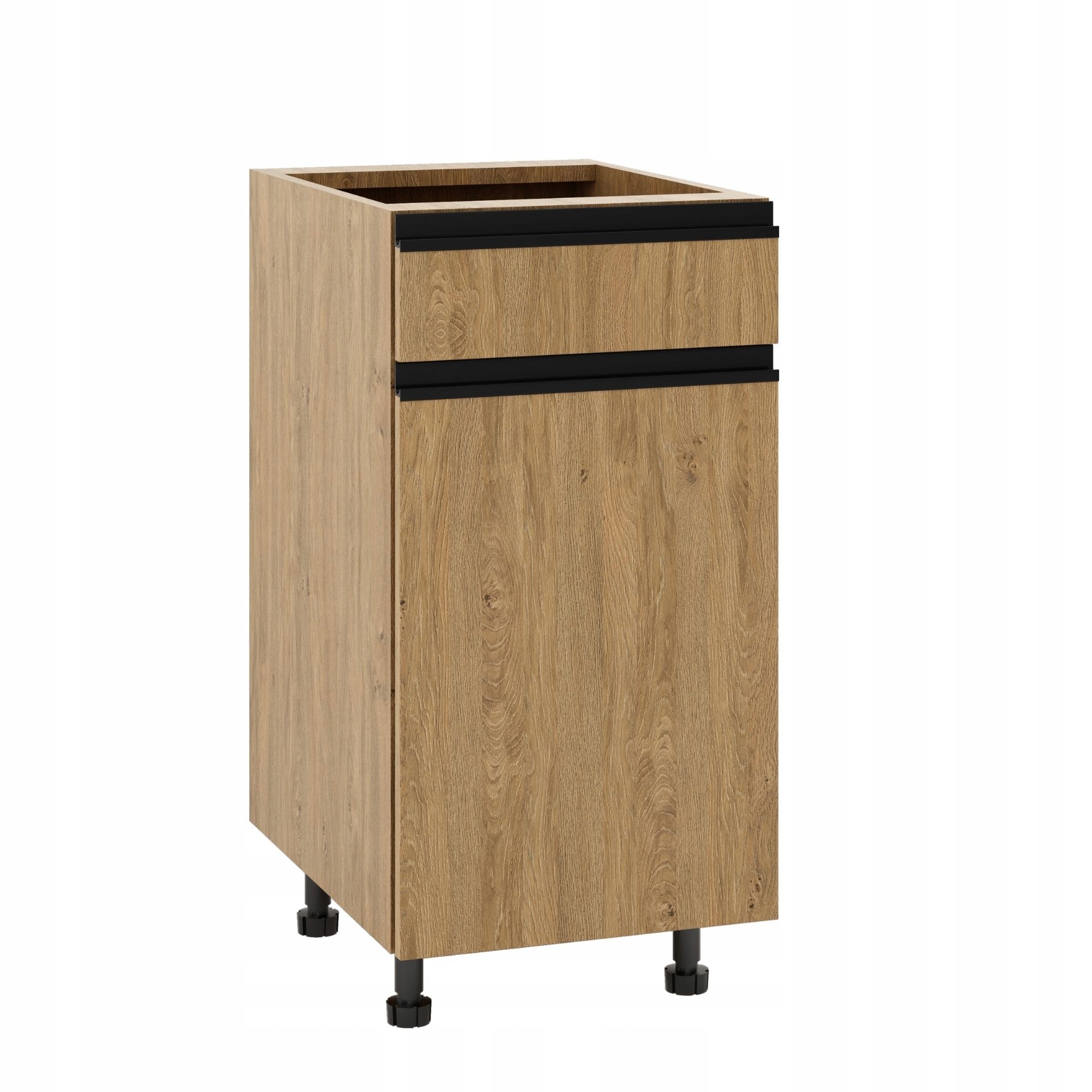 Skříňka se zásuvkou 40 TALdub kamenný lišta černá