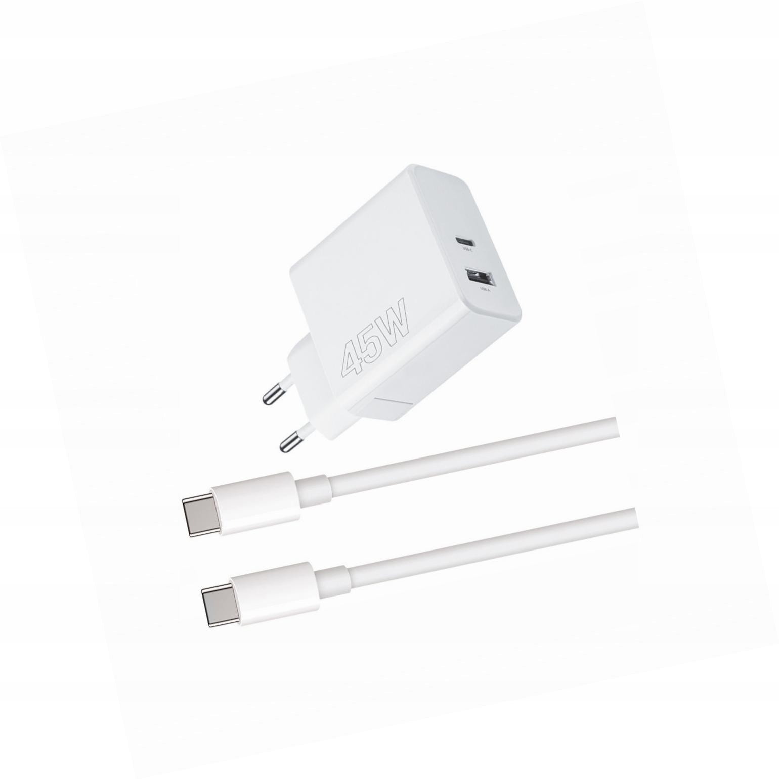 Szybka ładowarka 45W z długim kablem 2m 2 wejścia do Google Pixel 4a 5G