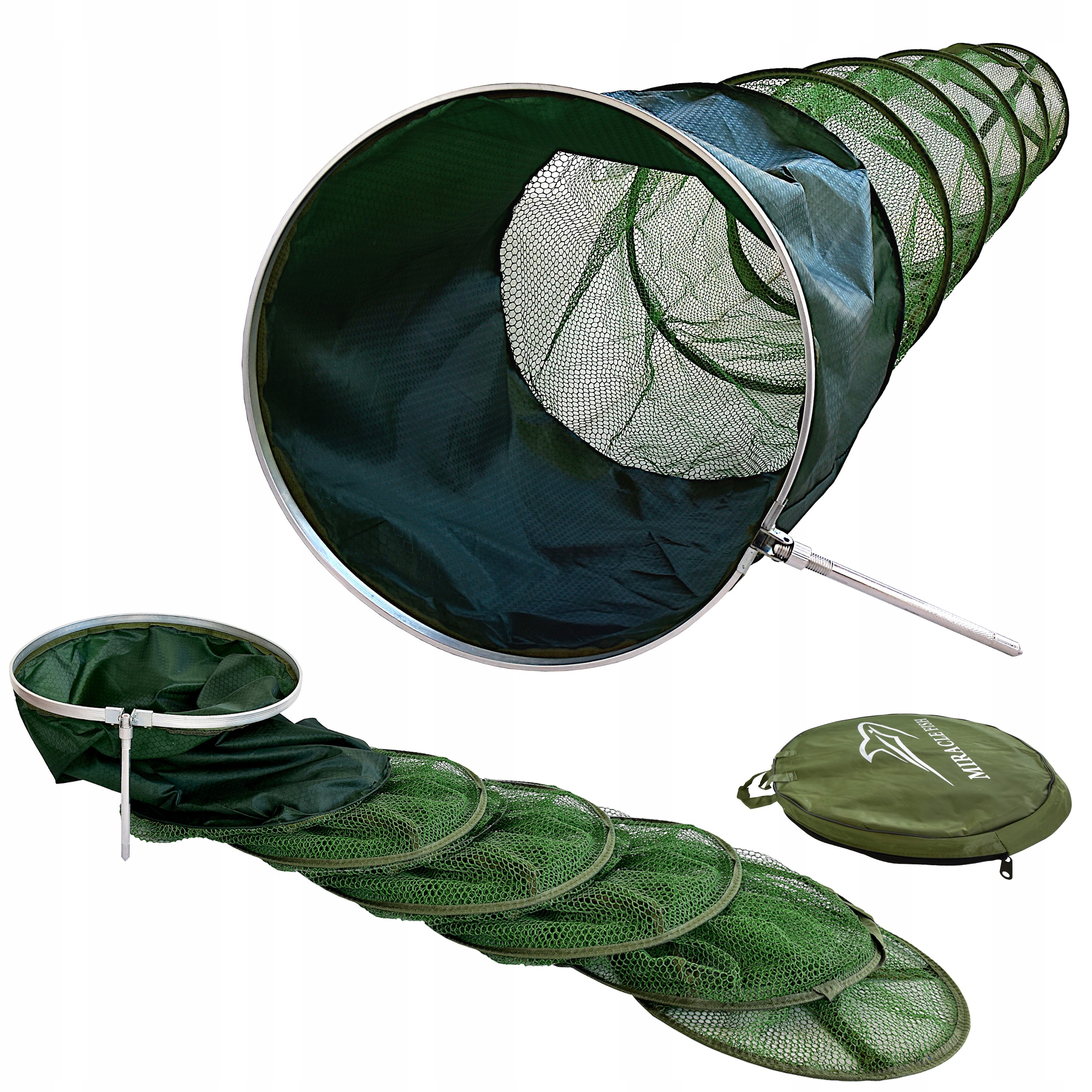 

Siatka na ryby wędkarska ze Sztycą 40cm x 3m Gumow