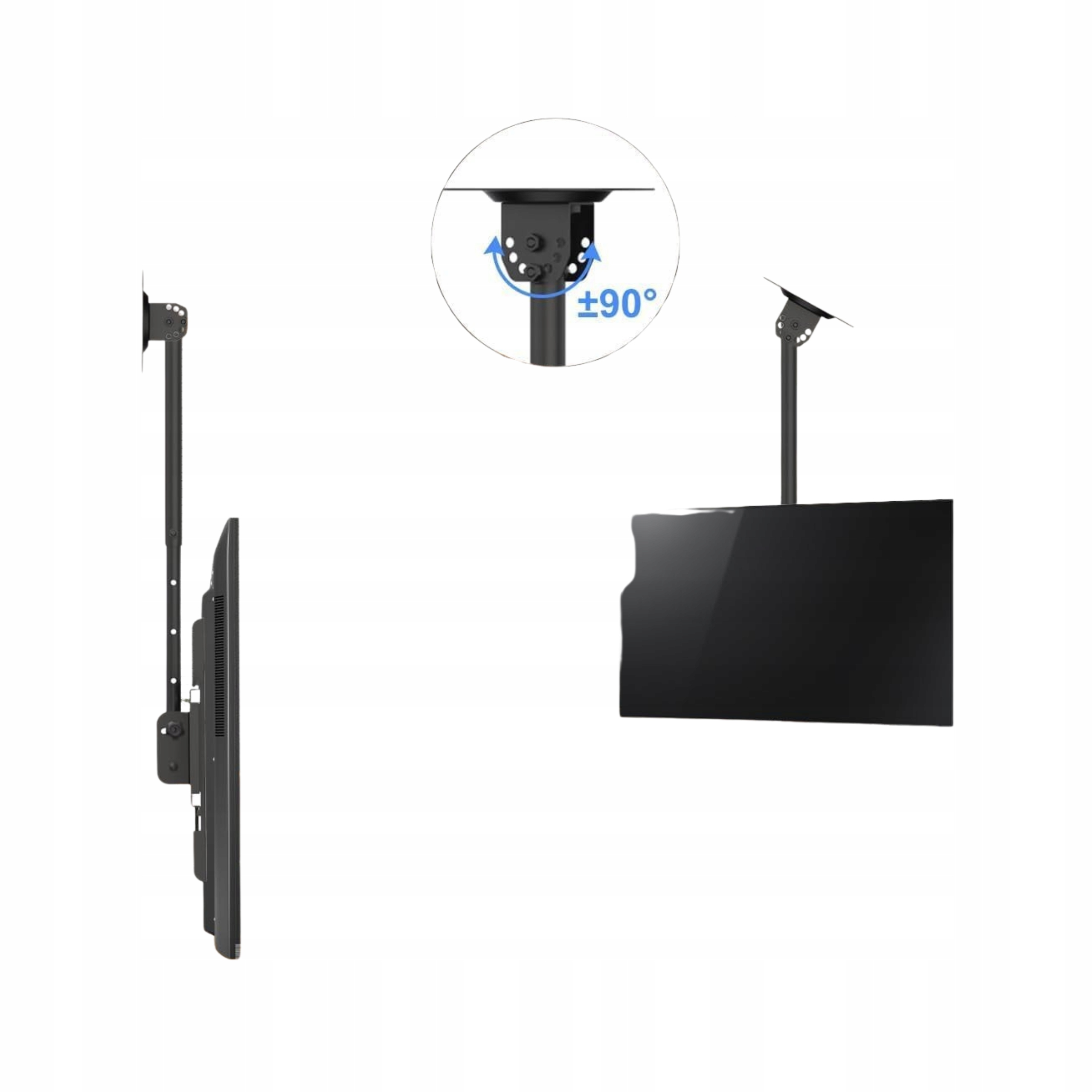 Stropní držák pro televizor MC4602 Otočný 360 Nastavení výšky Pro