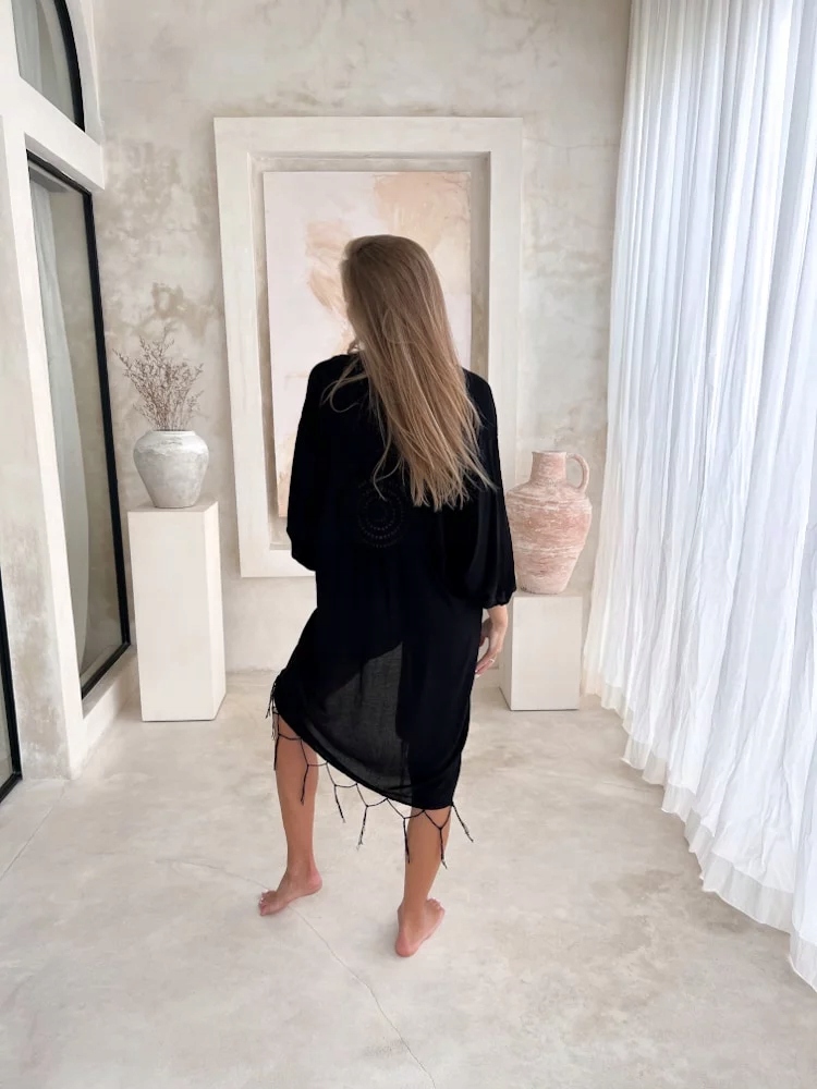 Narzutka Plażowa ARIS BLACK Marka Inna marka