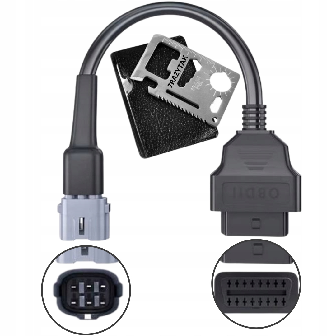 Kabel Diagnostický Adaptér OBD2 6 Pin Pre Motocykle Suzuki darček
