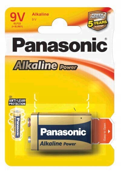 Bateria alkaliczna Panasonic 9V (6F22) 1 szt.