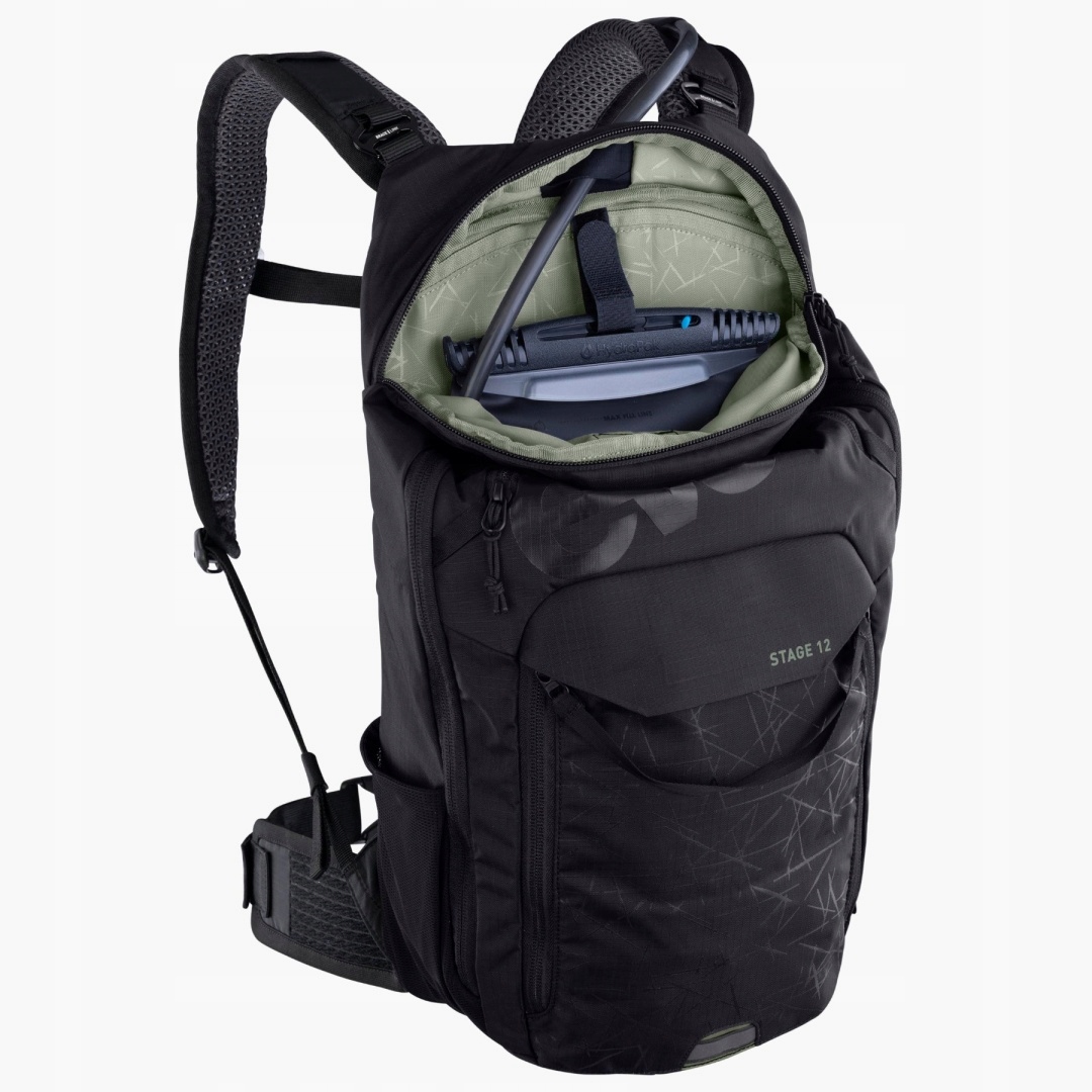 EVOC PLECAK ROWEROWY STAGE 12 L BLACK Kolor dominujący wielokolorowy