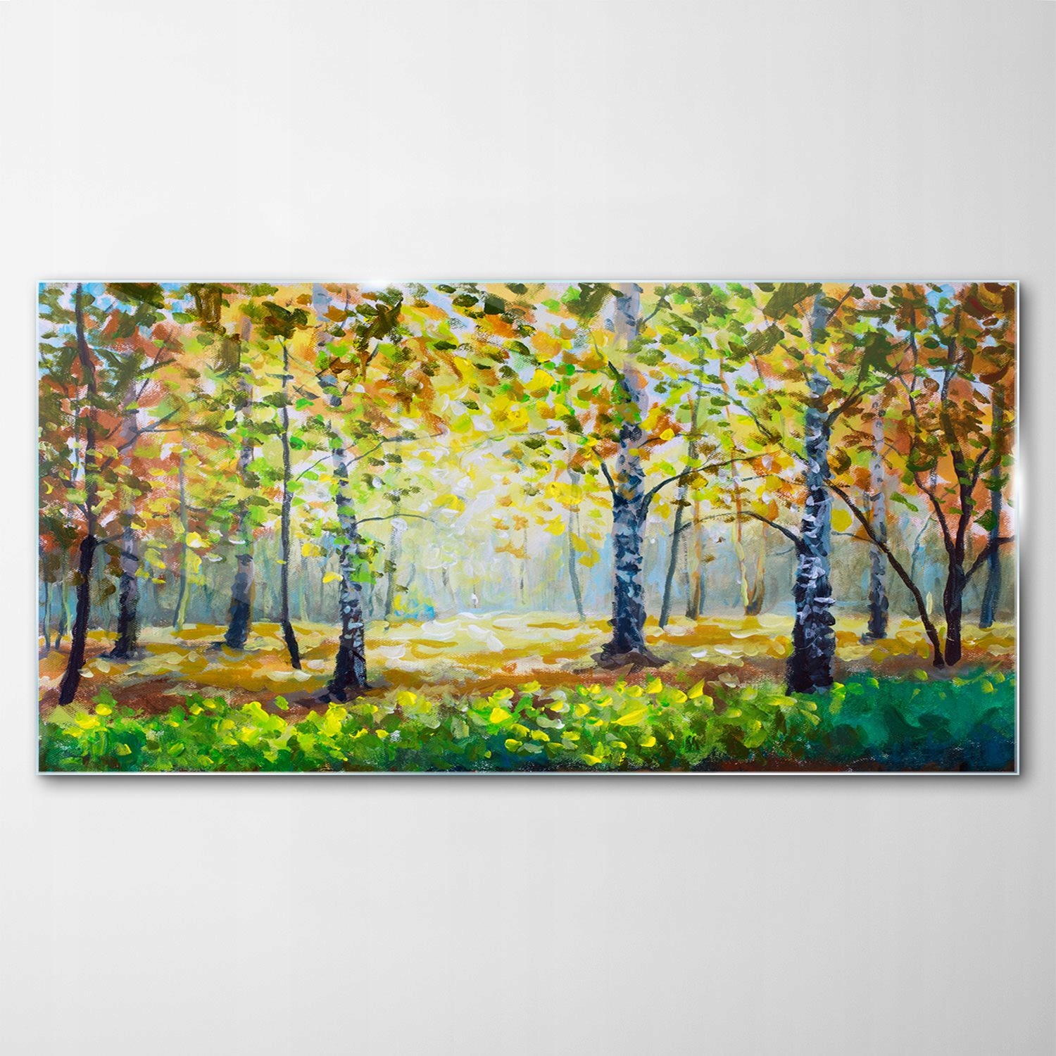 

Hartowany Obraz Szklany Łąka Jesień Las 100x50