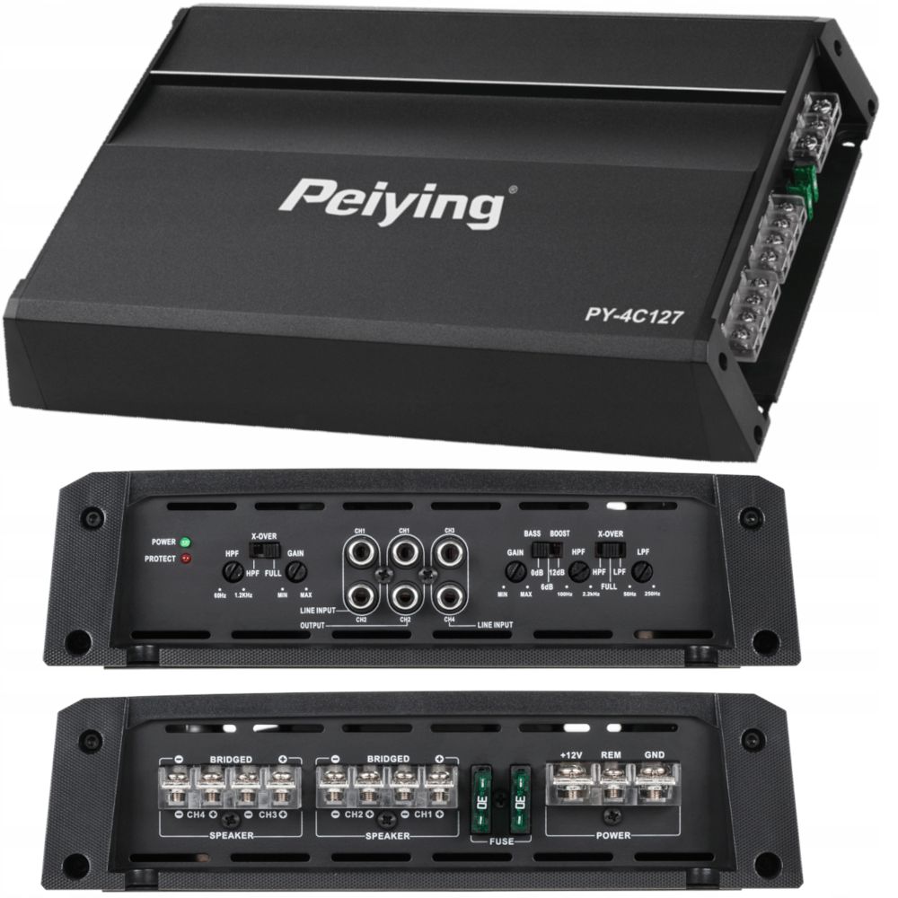 4-КАНАЛЬНИЙ АВТОМОБІЛЬНИЙ ПІДСИЛЮВАЧ ДЛЯ ДИНАМІКІВ