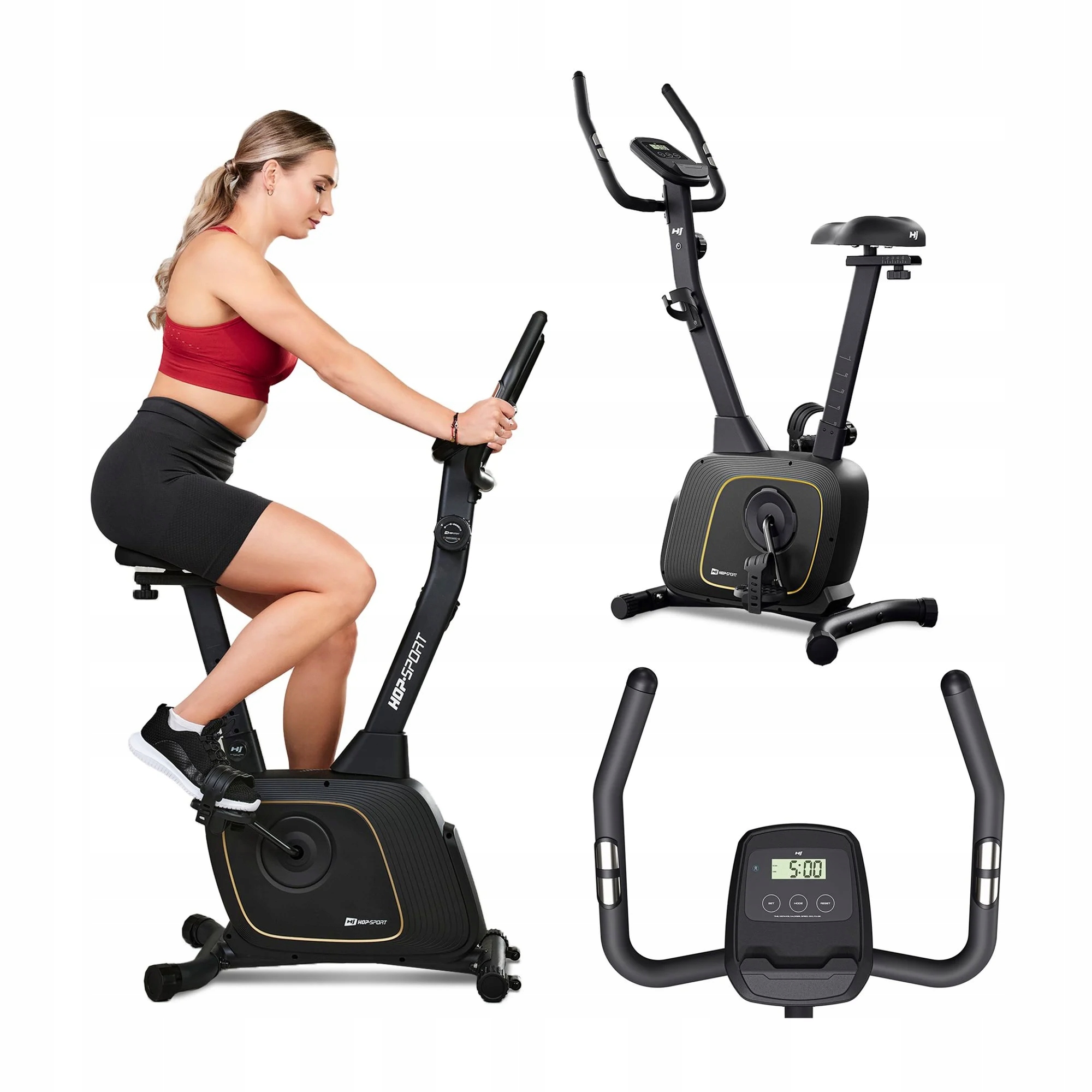Rower Treningowy Magnetyczny Stacjonarny do Ćwiczeń Bluetooth Kinomap