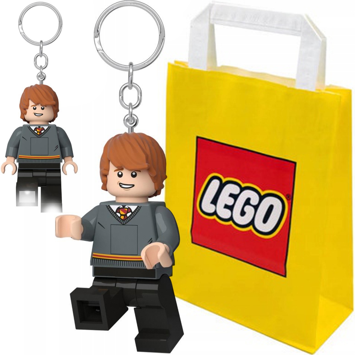 Lego Harry Potter Brelok Latarka Ron Weasley Breloczek Torba Prezentowa