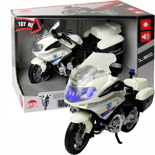 

Motocykl Policyjny Motor Światło Dźwięk Policja