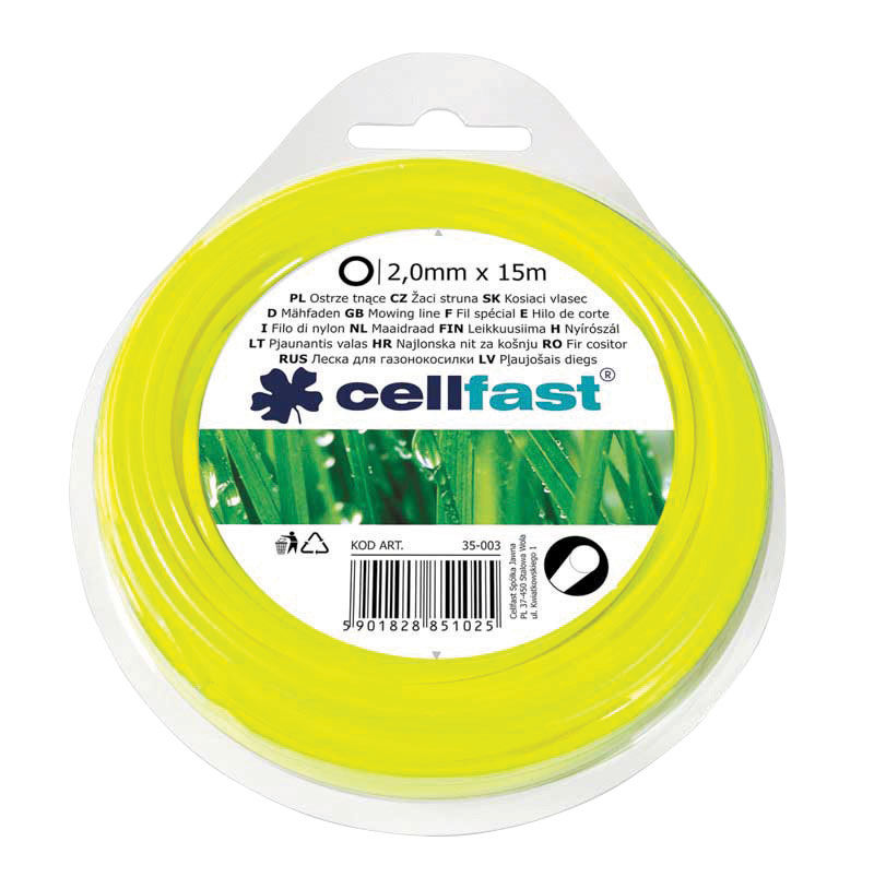 

Cellfast Żyłka tnąca okrągła 2mm x 15mb