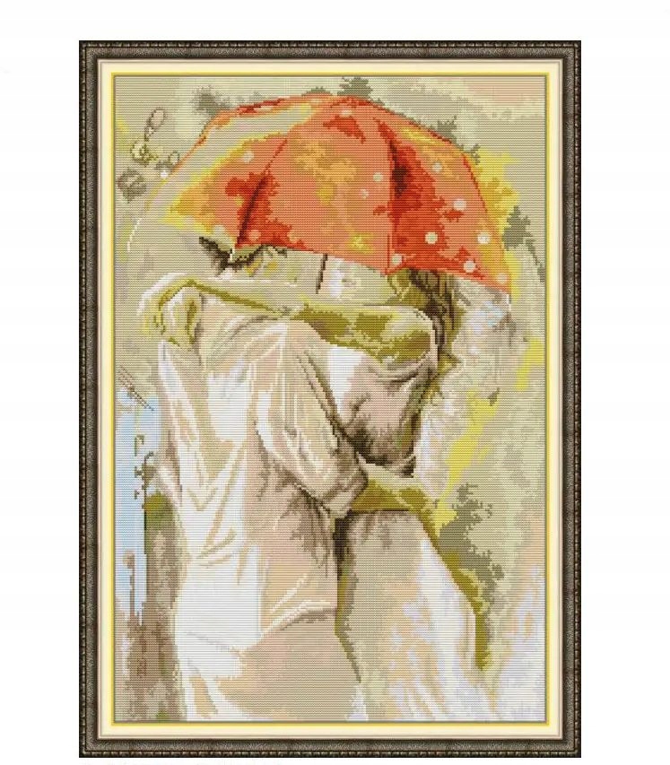 Kanva s potiskem vyšívací sada (kanv , mulina)