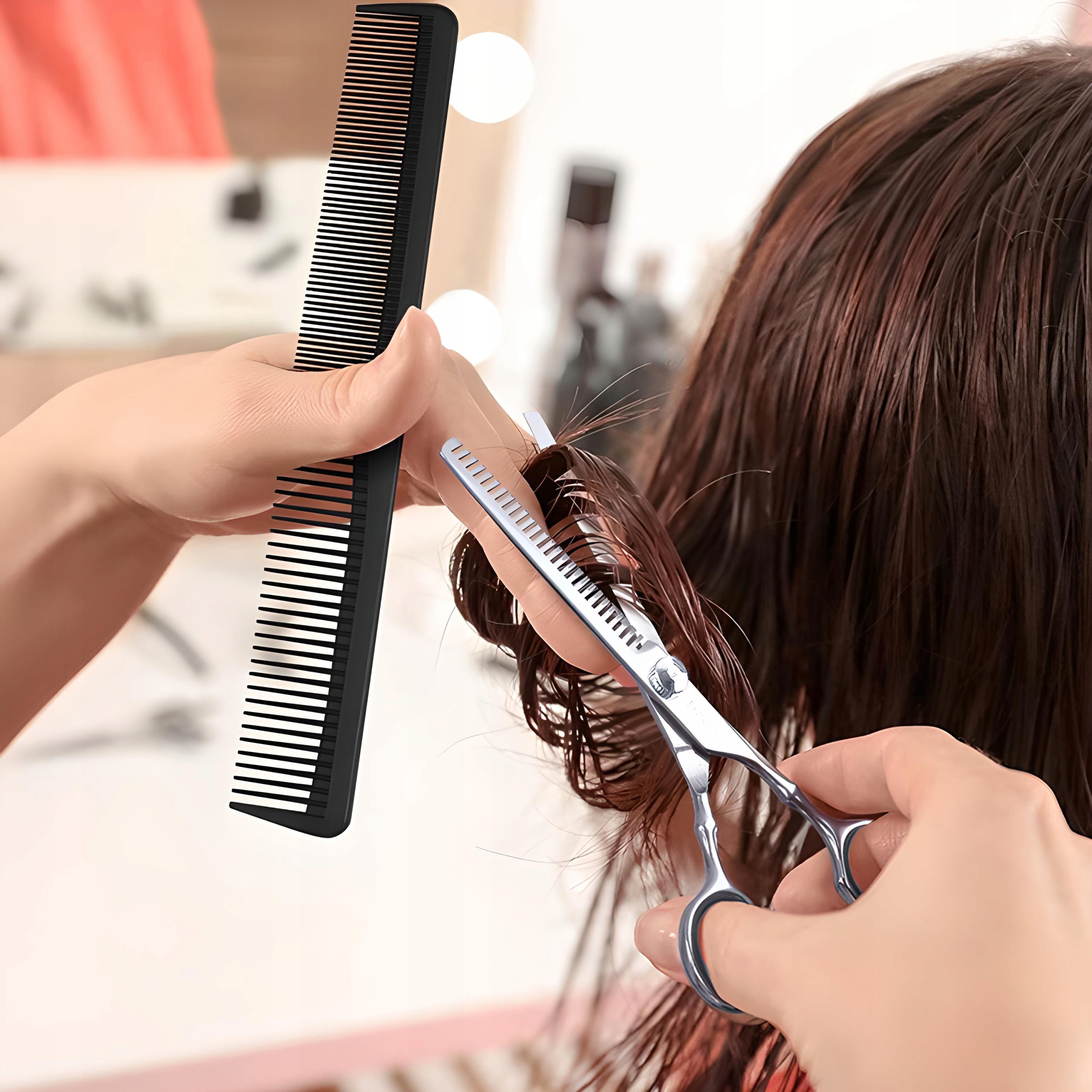 ZESTAW NOŻYCZKI DEGAŻÓWKI FRYZJERSKIE 6” ETUI XL Rozmiar 0