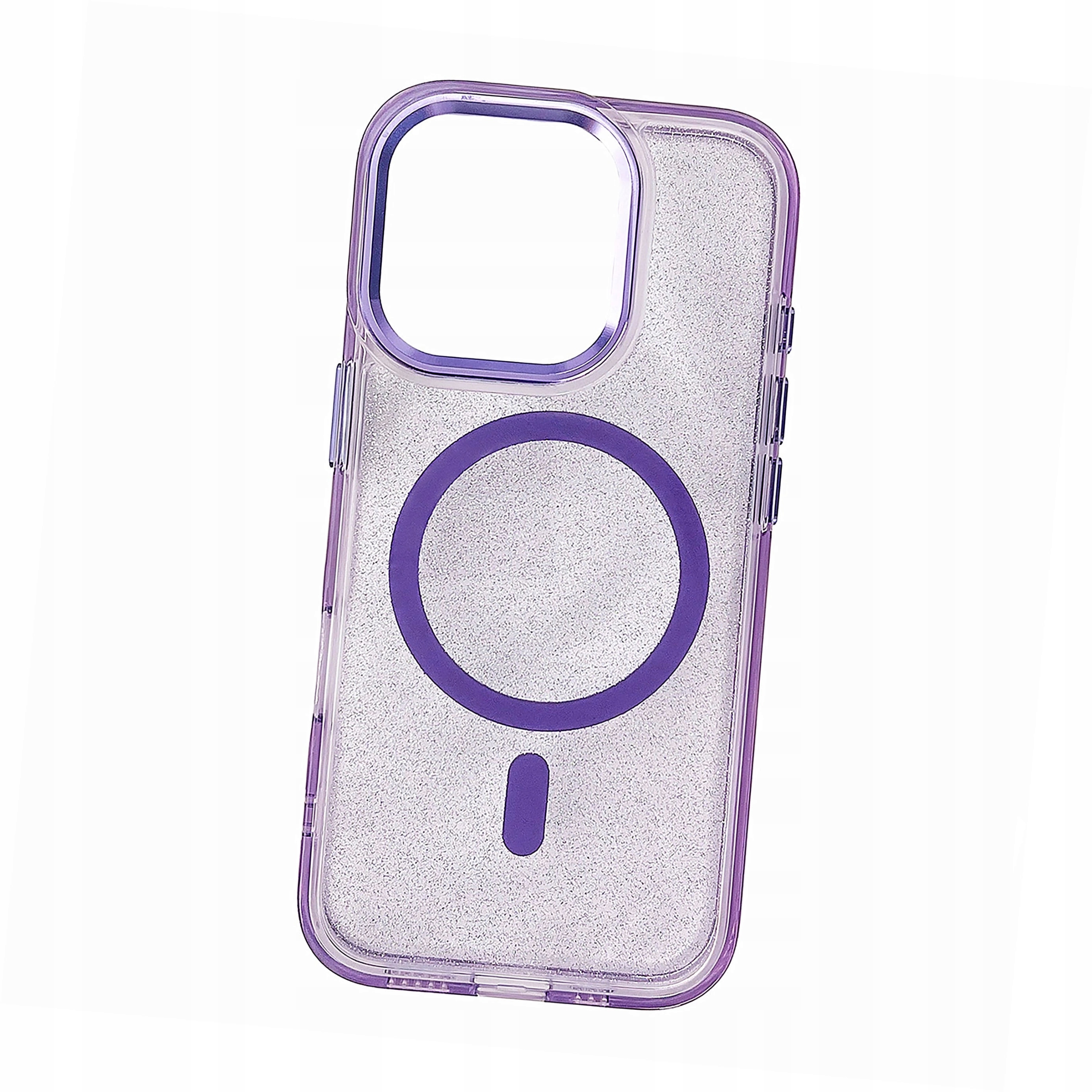 Plecki Etui Glitter Case MagSafe do iPhone 16 Plus fioletowe brokat