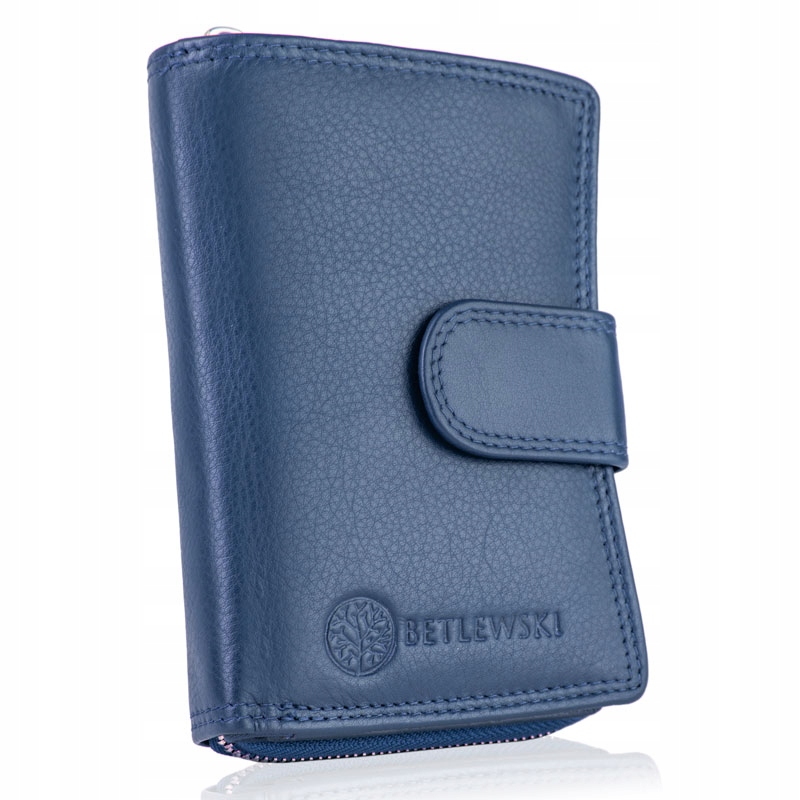 

Betlewski skórzany portfelik damski portmonetka