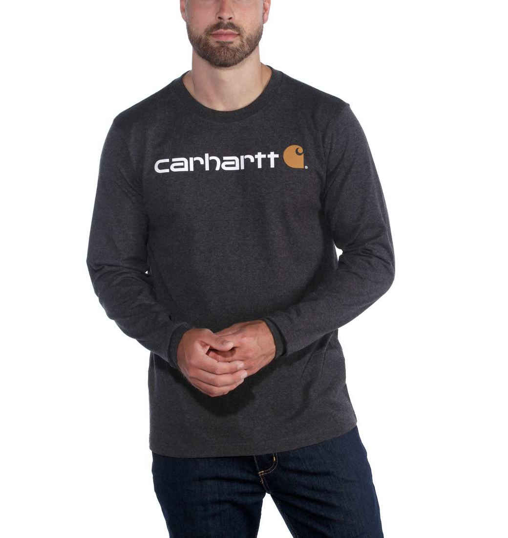 Tričko Carhartt Emea Signature L/s Carbon