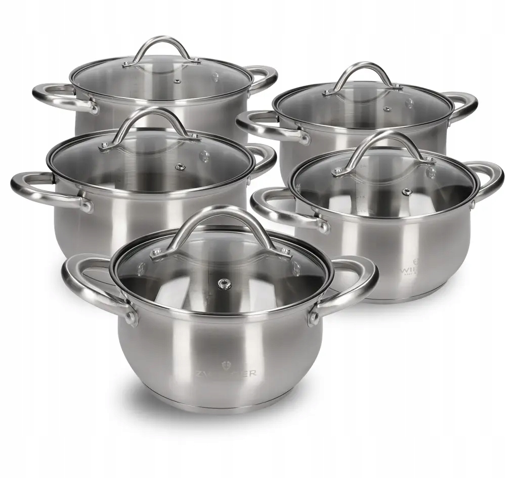 ZWIEGER Virtu ZESTAW GARNKÓW 10 elementów INOX