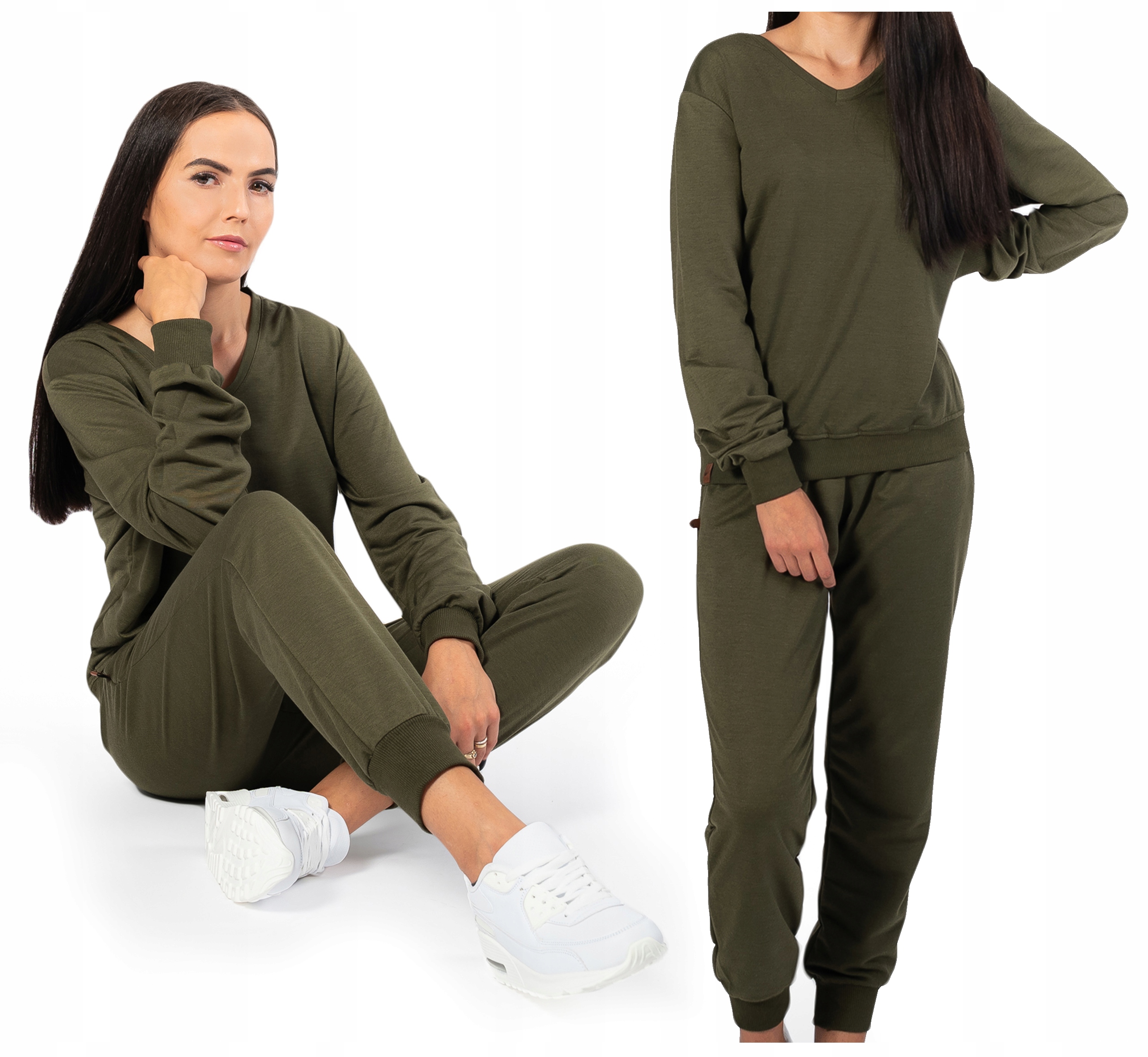 

Dres Damski Komplet Dresowy Spodnie Bluza L/XL