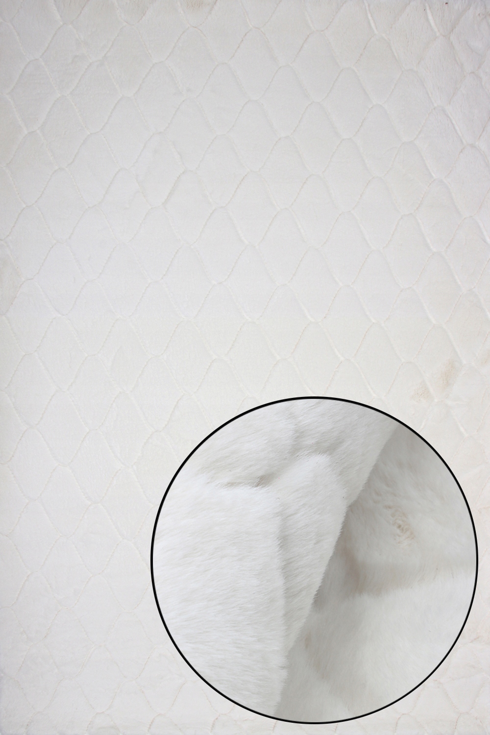 Koberec Do Obývacího Pokoje Módní Krémový Rabbit 80X140 Měkký, Odolný